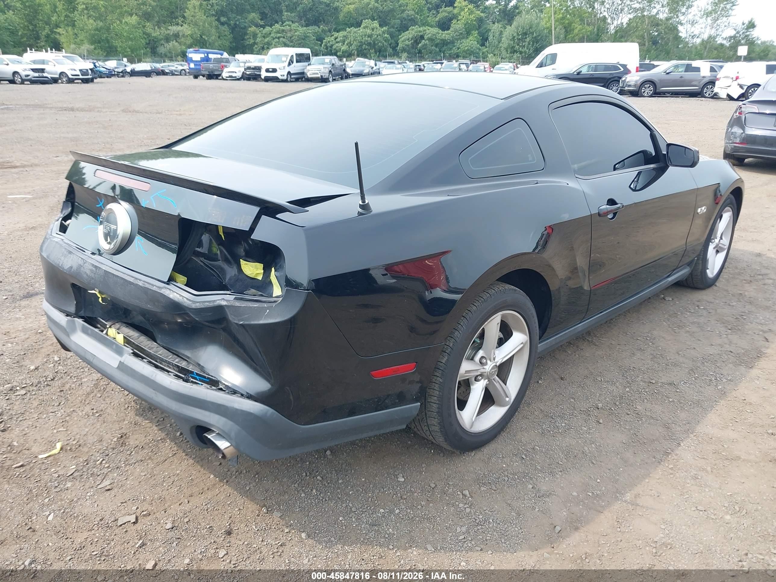 2011 Ford Mustang Gt Black vin: 1ZVBP8CFXB5130728