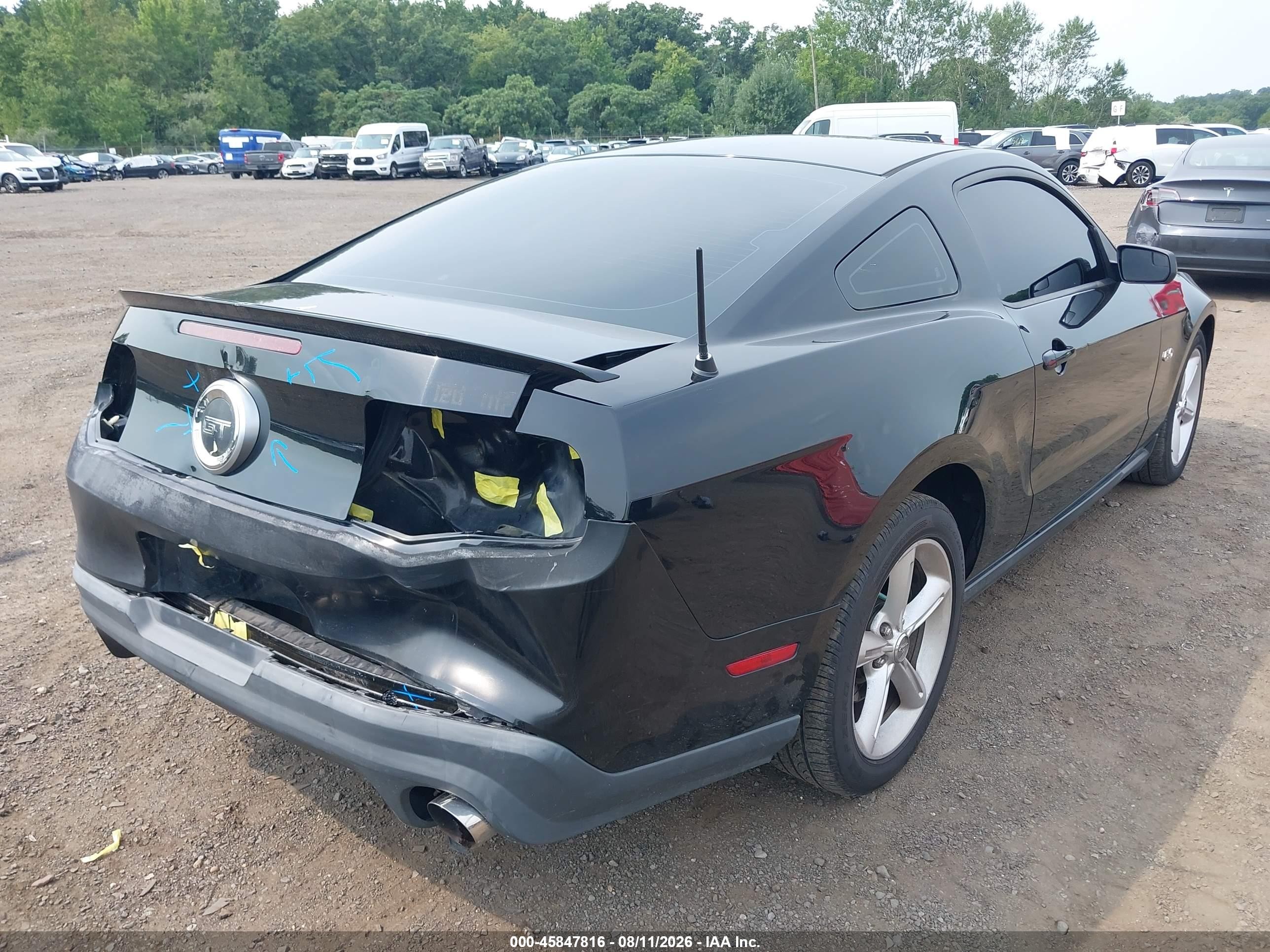 2011 Ford Mustang Gt Black vin: 1ZVBP8CFXB5130728