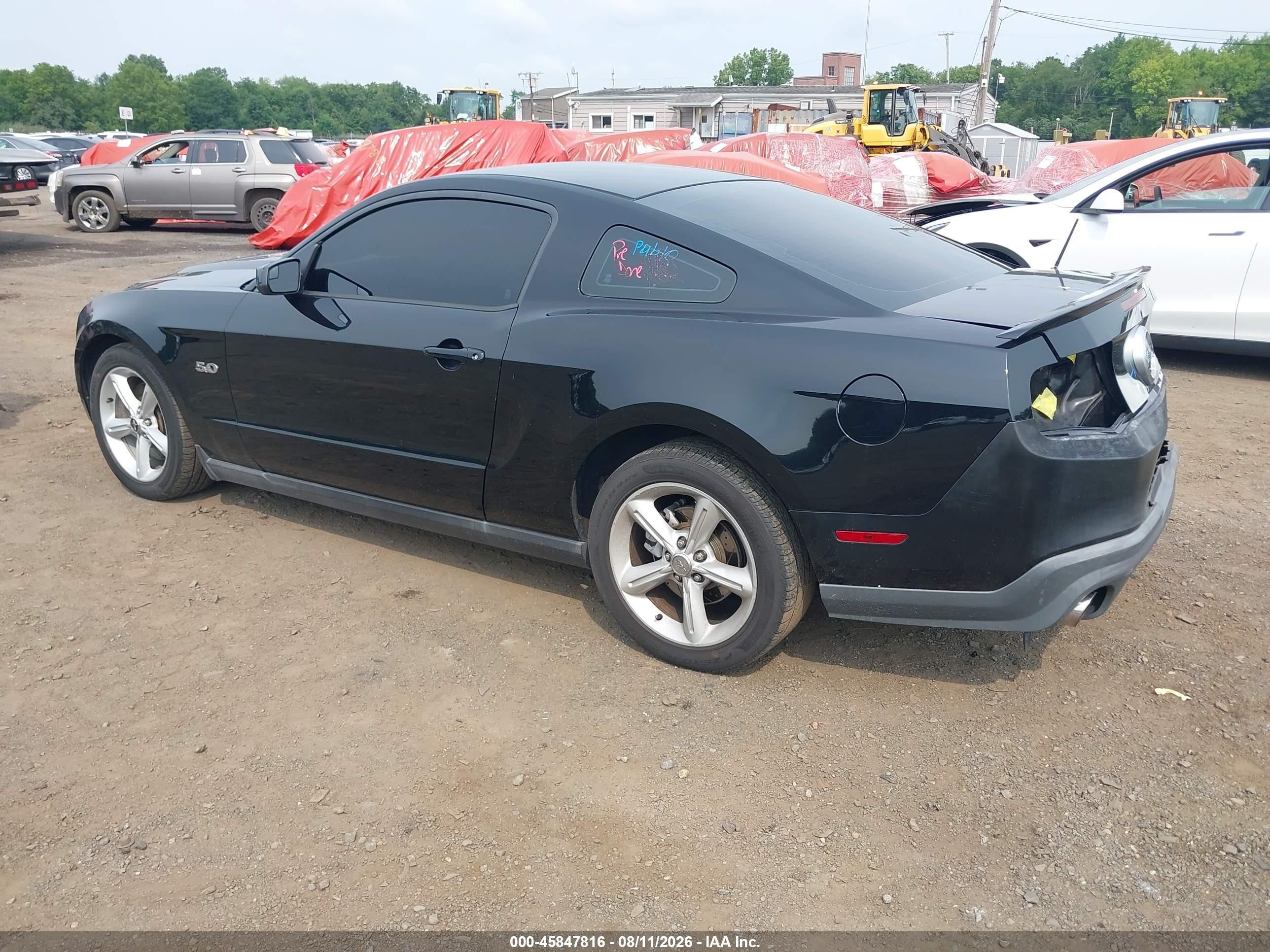 2011 Ford Mustang Gt Black vin: 1ZVBP8CFXB5130728
