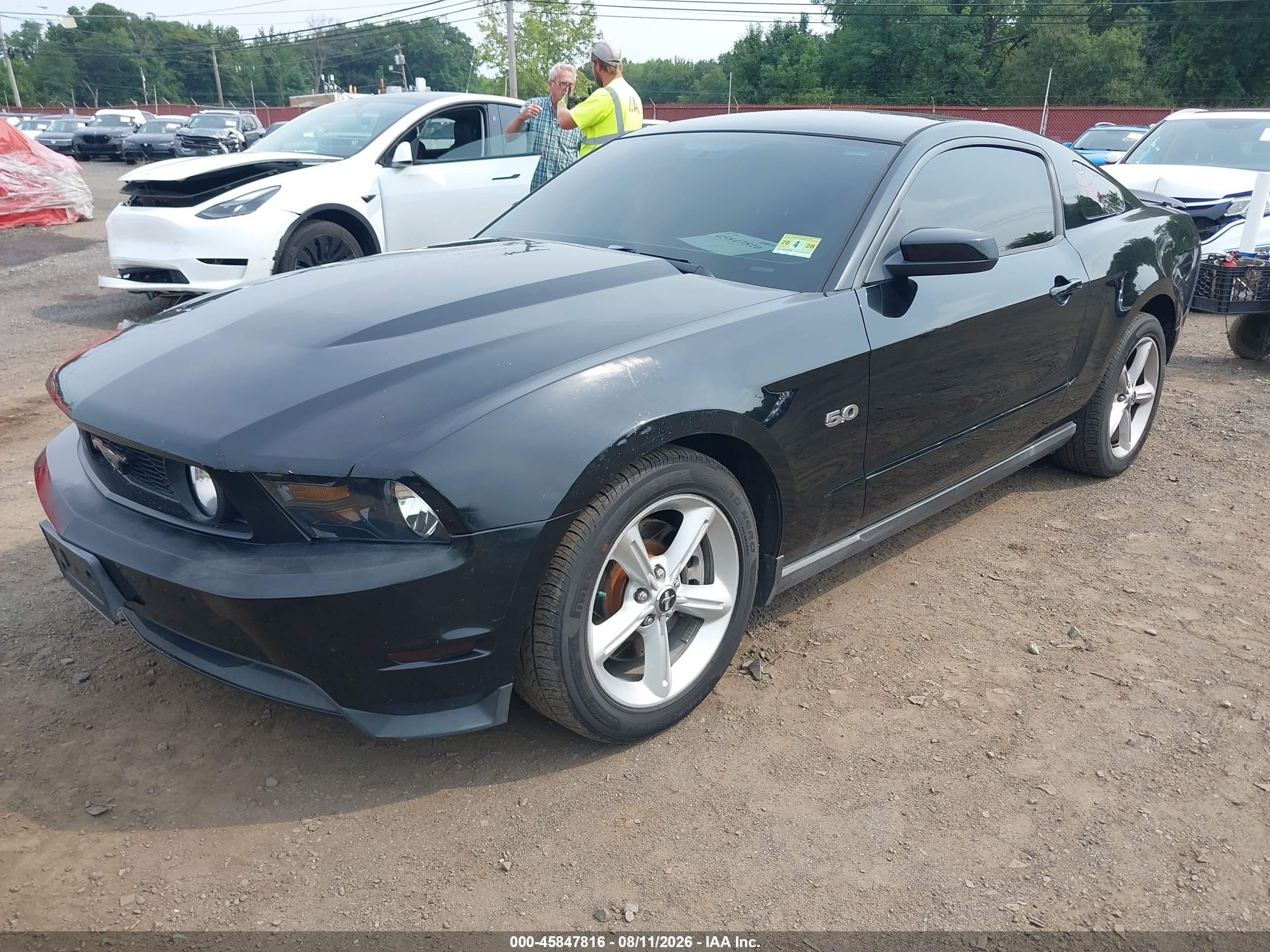 2011 Ford Mustang Gt Black vin: 1ZVBP8CFXB5130728