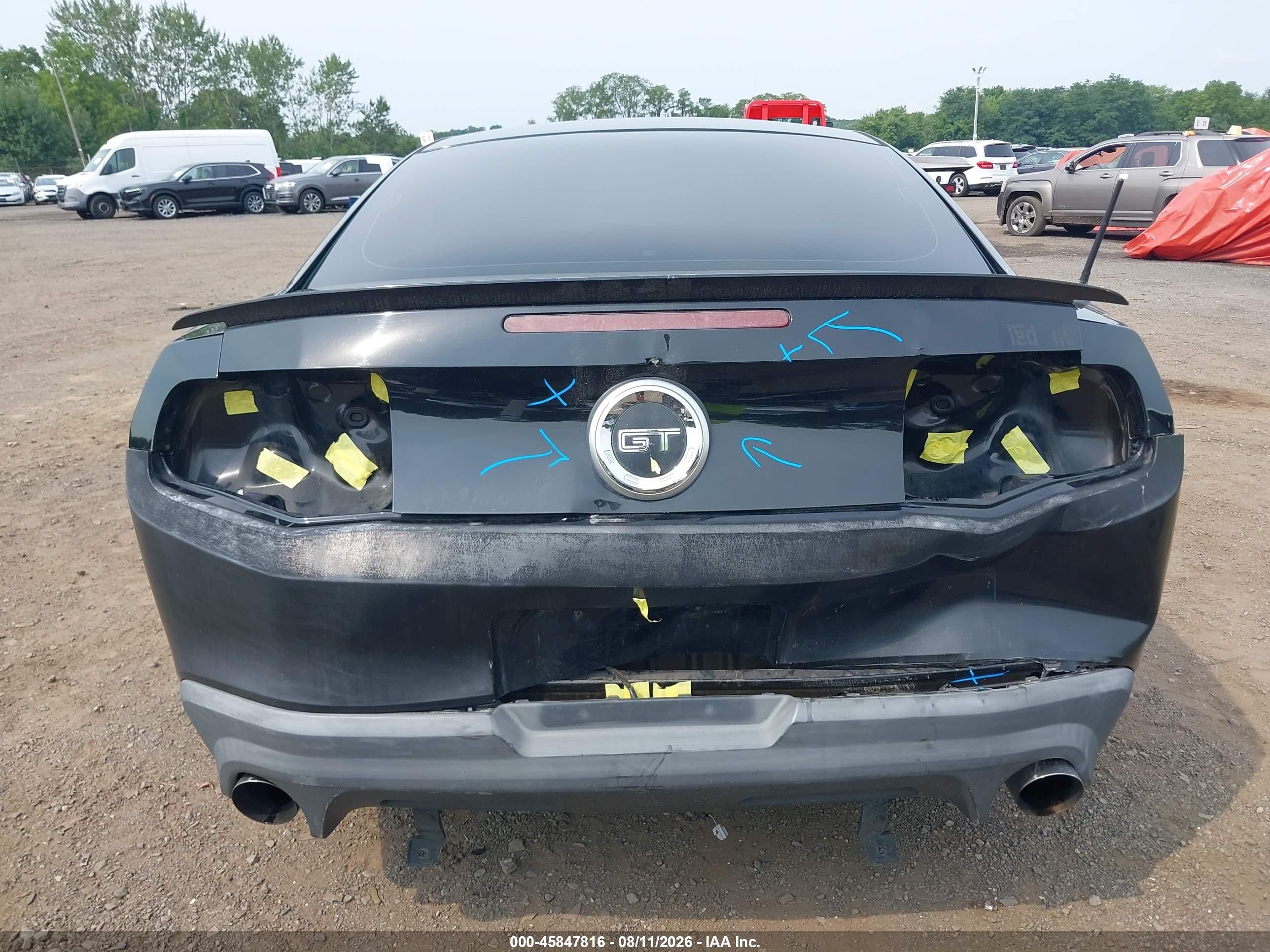 2011 Ford Mustang Gt Black vin: 1ZVBP8CFXB5130728