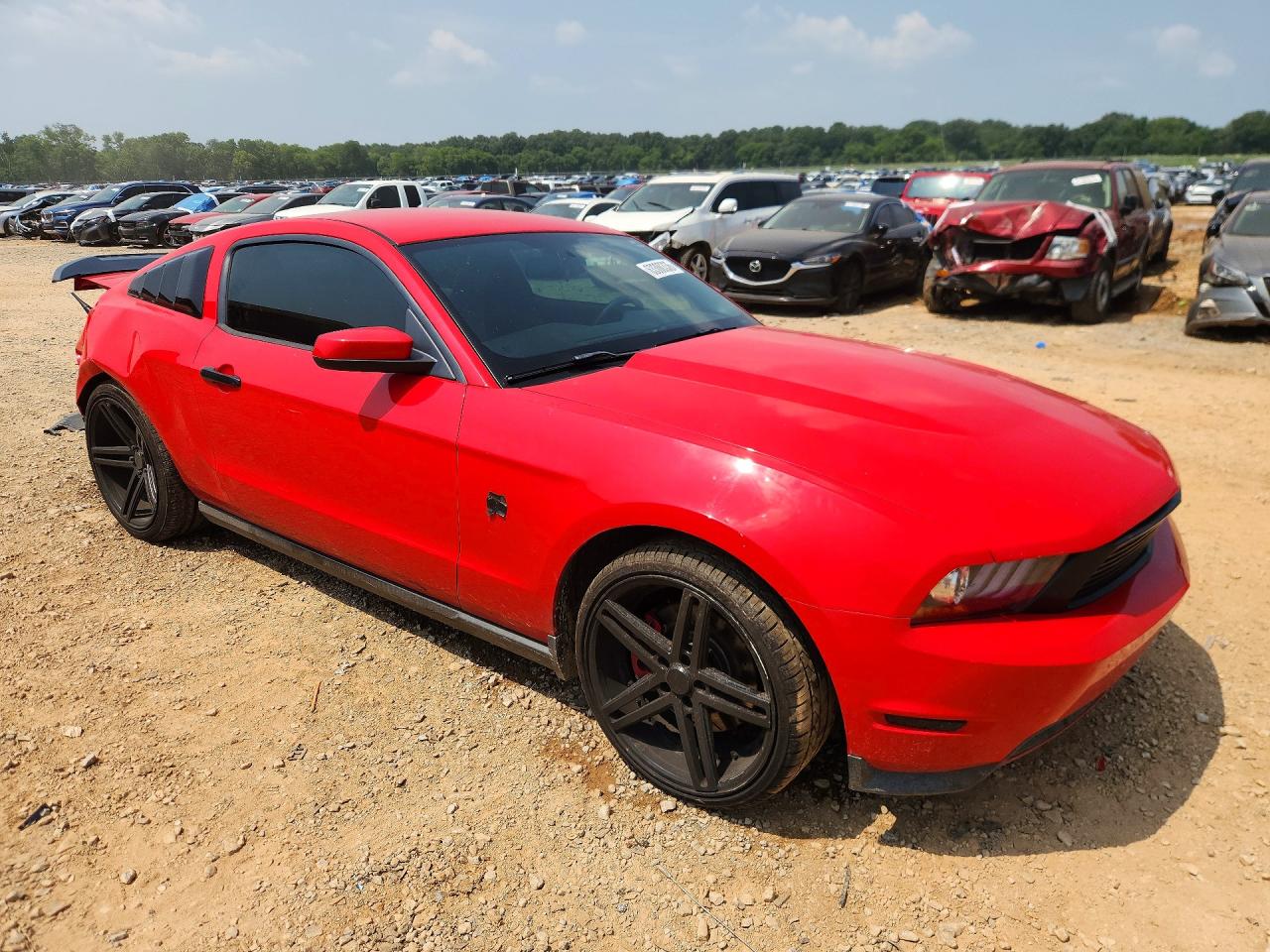 2012 Ford Mustang Gt Red vin: 1ZVBP8CFXC5203632
