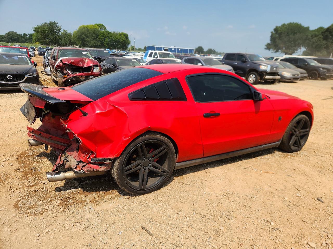 2012 Ford Mustang Gt Red vin: 1ZVBP8CFXC5203632