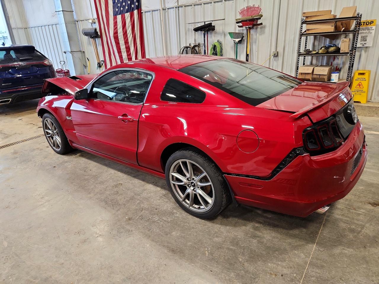 2013 Ford Mustang Gt Red vin: 1ZVBP8CFXD5216141