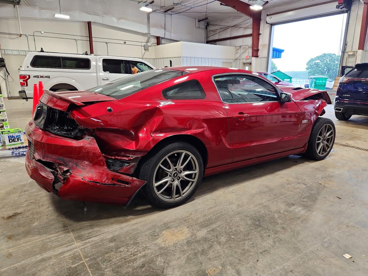 2013 Ford Mustang Gt Red vin: 1ZVBP8CFXD5216141