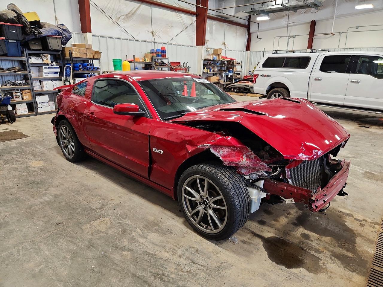 2013 Ford Mustang Gt Red vin: 1ZVBP8CFXD5216141