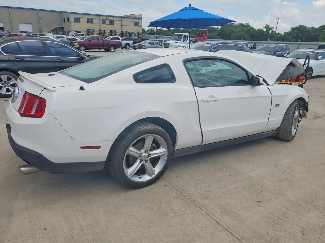 2010 Ford Mustang Gt White vin: 1ZVBP8CH2A5145398