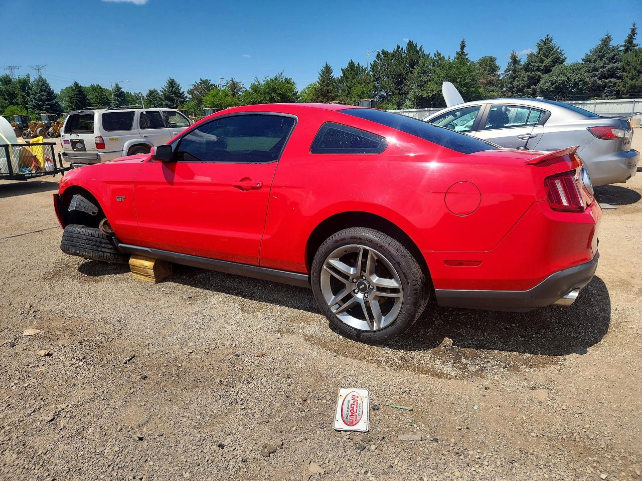 2010 Ford Mustang Gt Красный vin: 1ZVBP8CH6A5132122