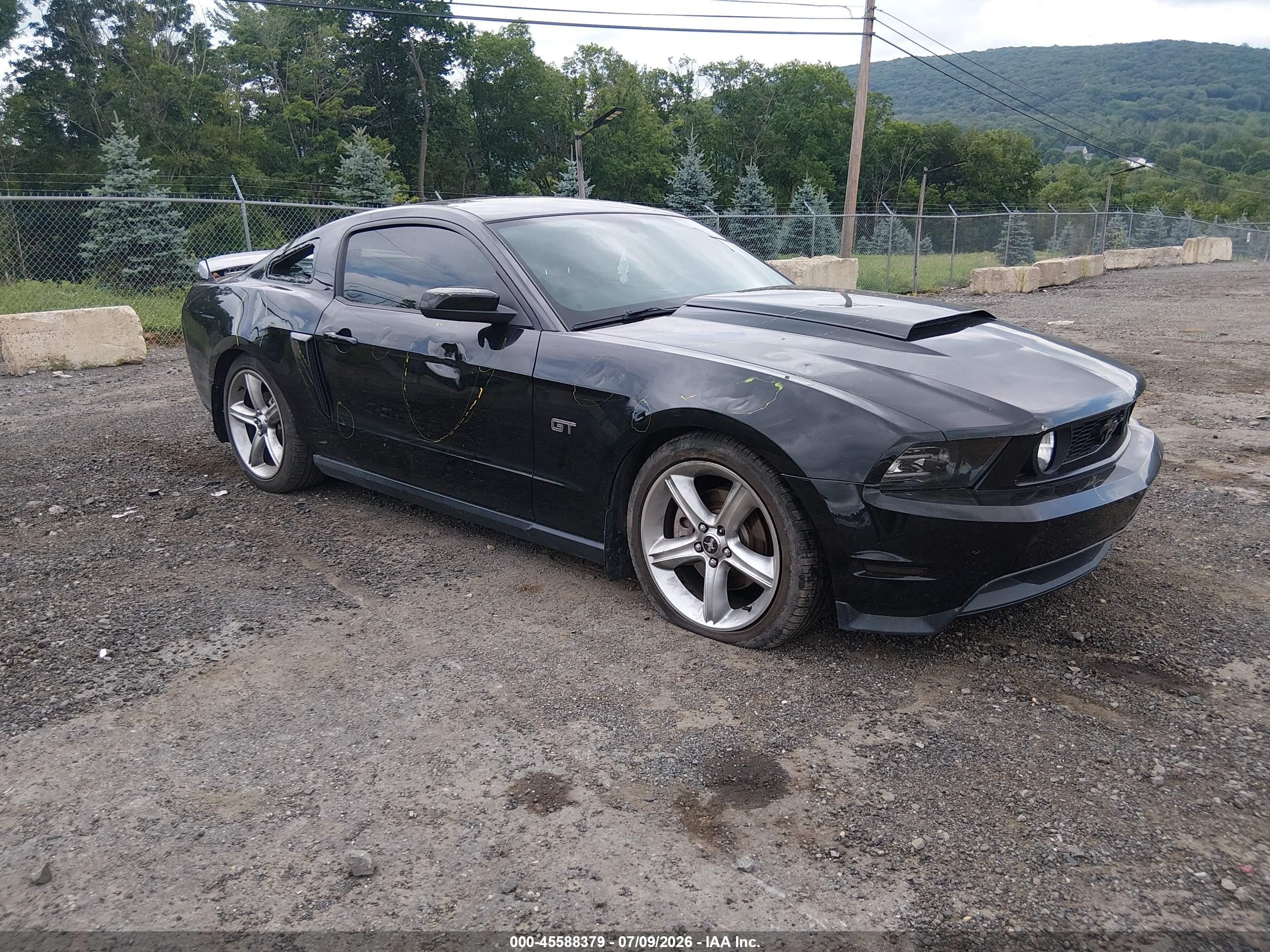 2010 Ford Mustang Gt/gt Premium Black vin: 1ZVBP8CH7A5173178