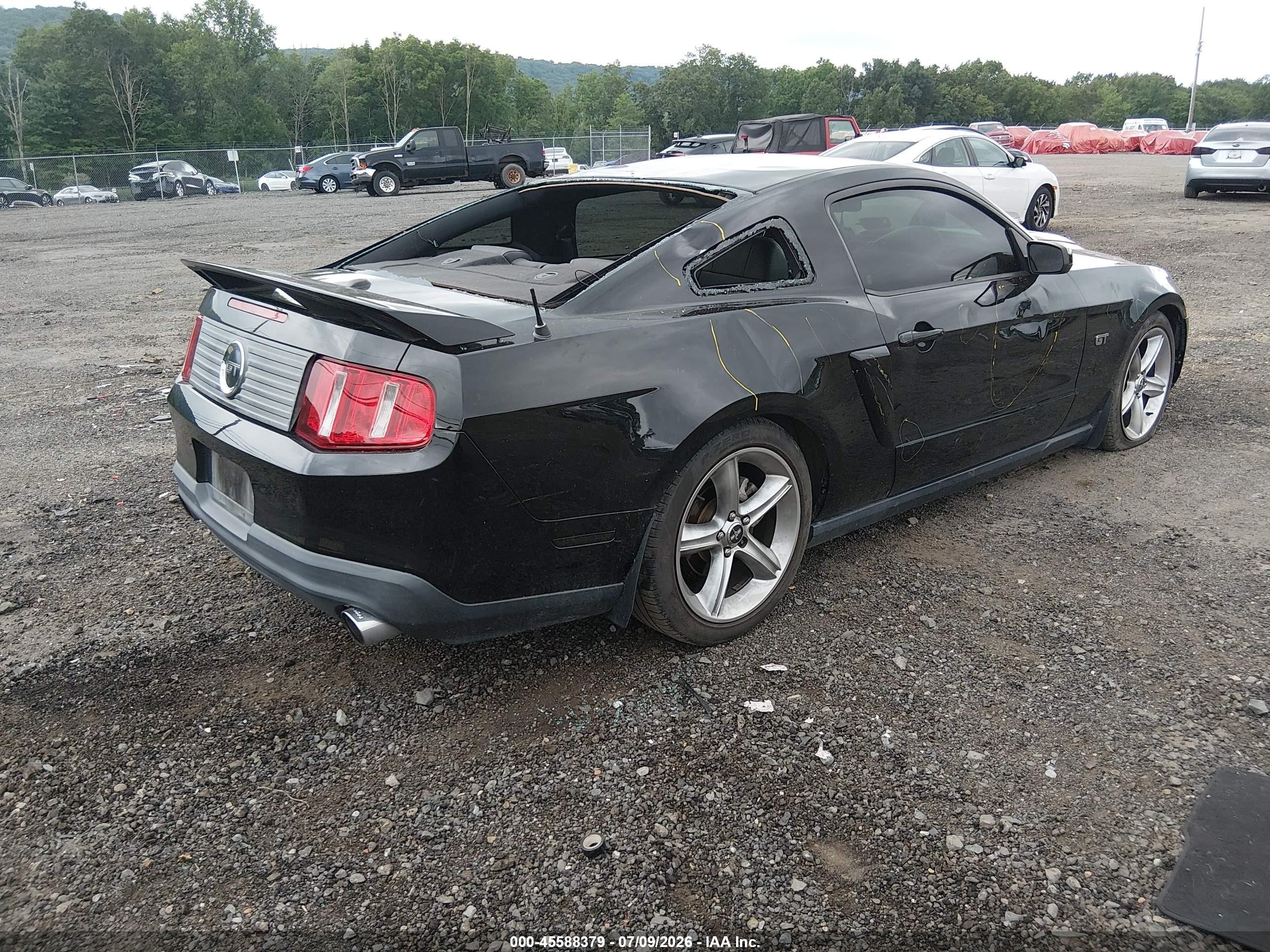 2010 Ford Mustang Gt/gt Premium Black vin: 1ZVBP8CH7A5173178