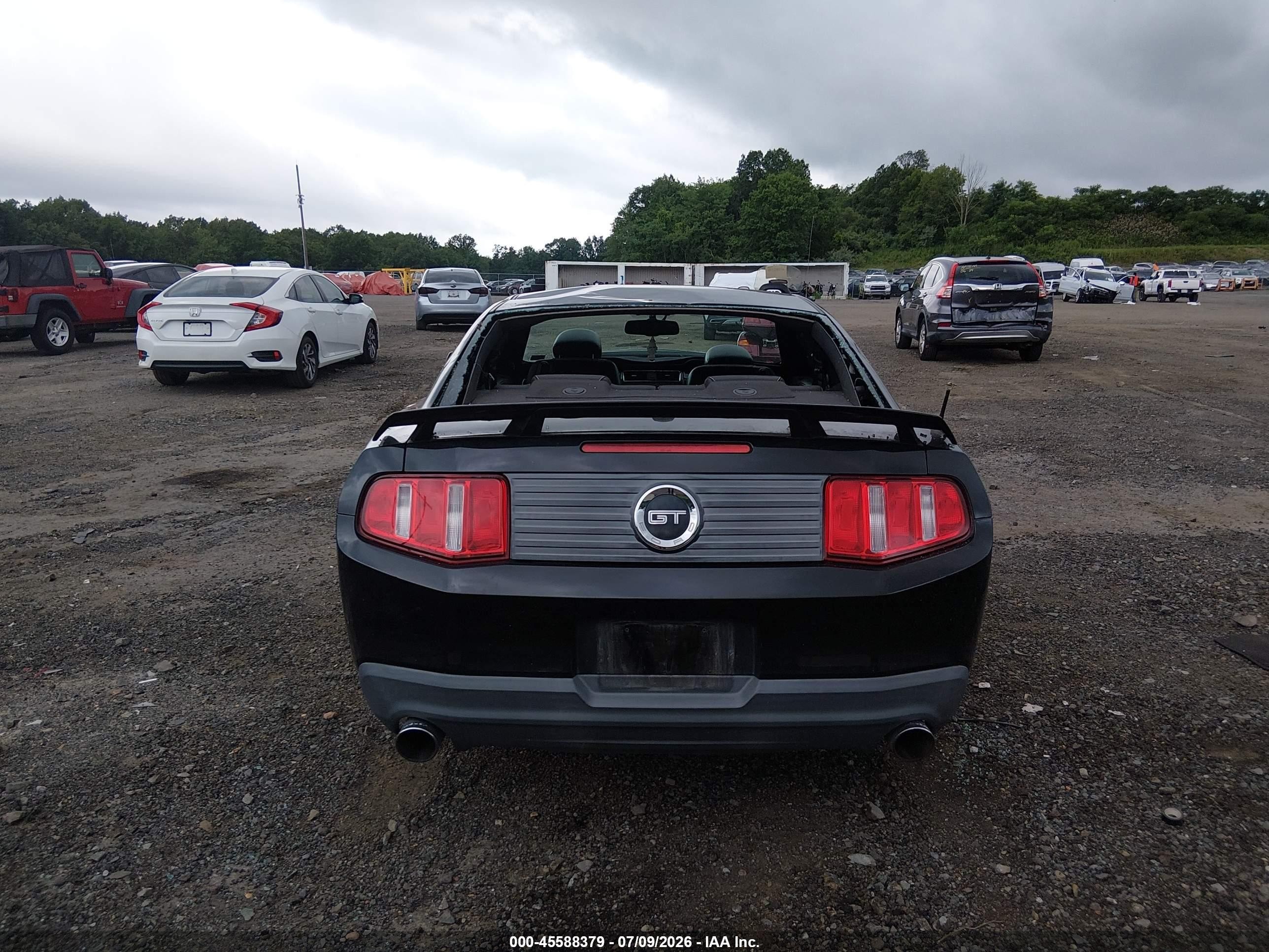 2010 Ford Mustang Gt/gt Premium Black vin: 1ZVBP8CH7A5173178