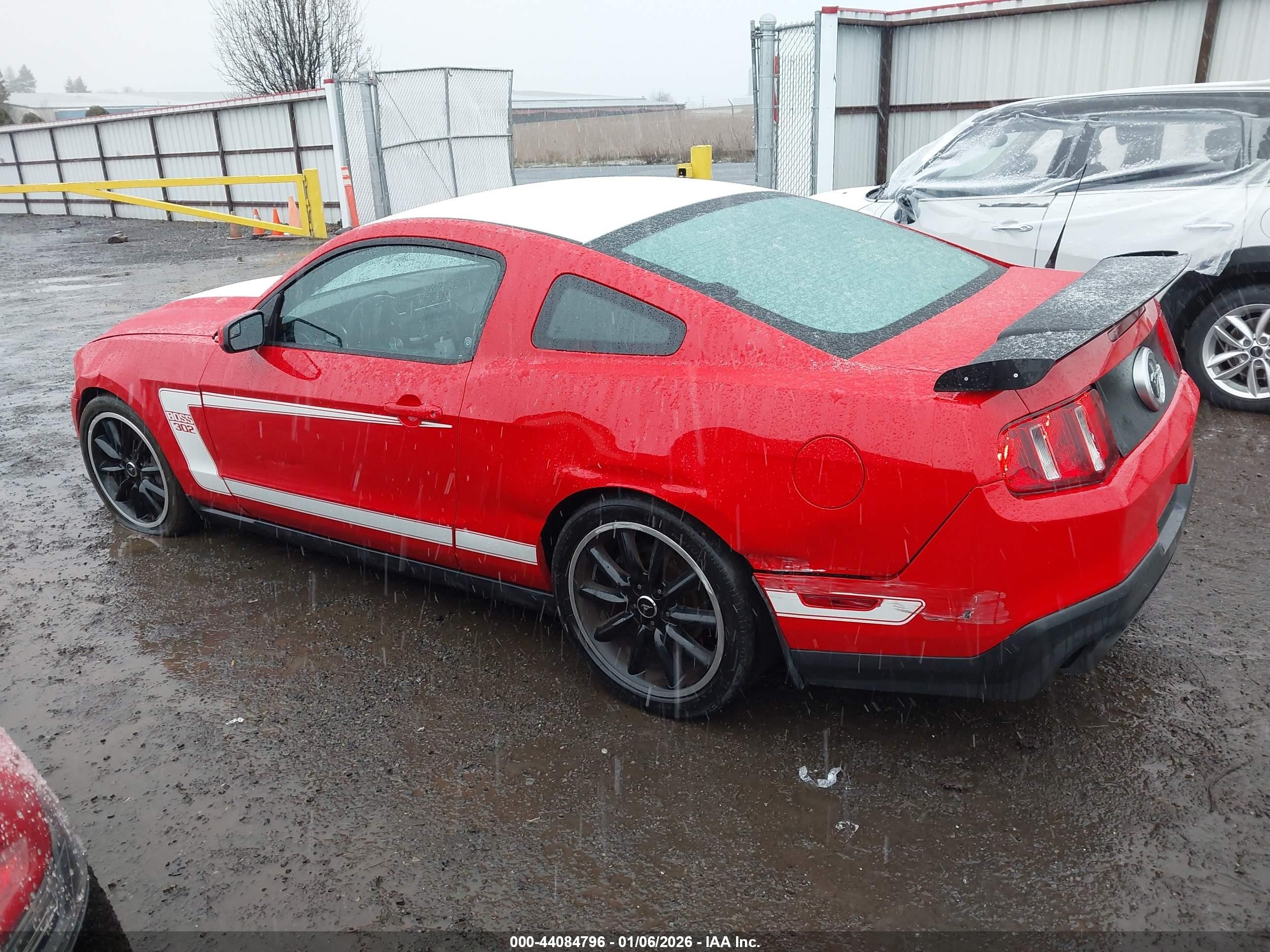2012 Ford Mustang Boss 302 Red vin: 1ZVBP8CU4C5254431