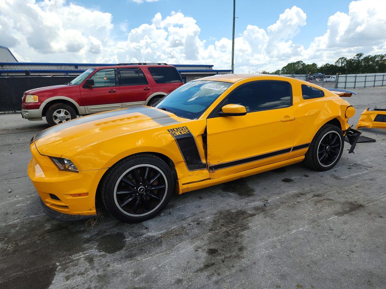 2013 Ford Mustang Boss 302 Yellow vin: 1ZVBP8CU5D5205739