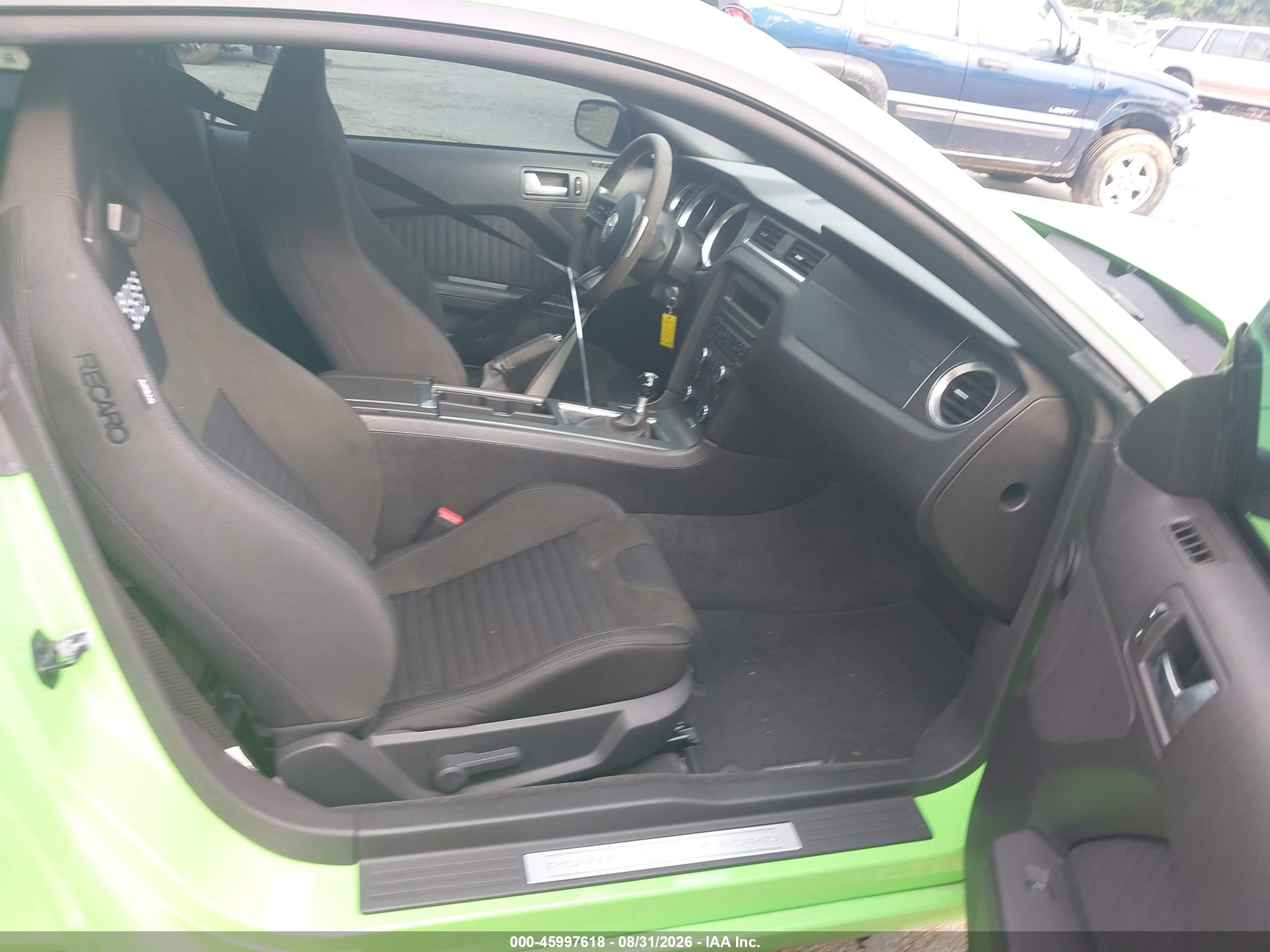 2013 Ford Mustang Boss 302 Зеленый vin: 1ZVBP8CU9D5233334