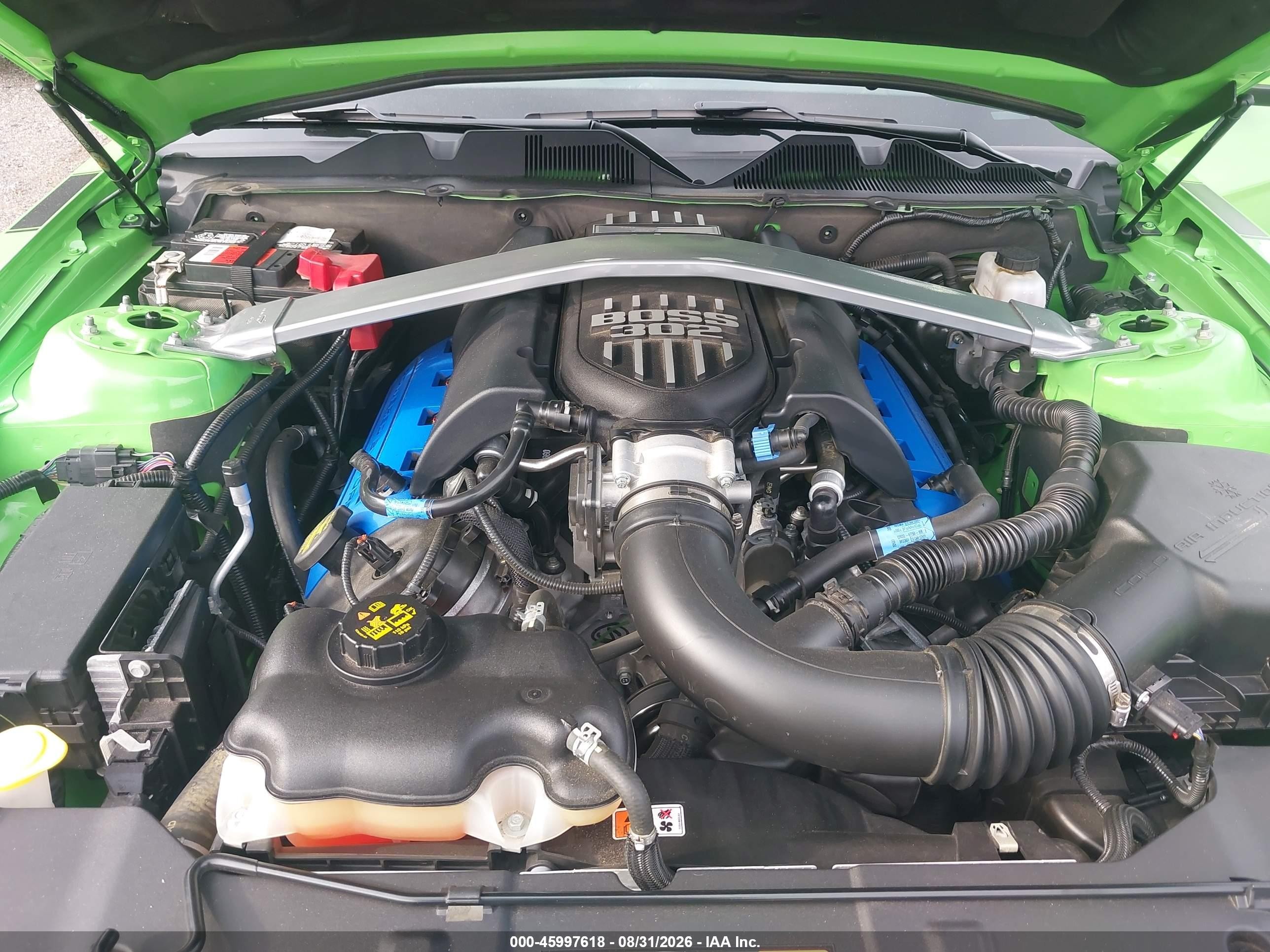 2013 Ford Mustang Boss 302 Зеленый vin: 1ZVBP8CU9D5233334