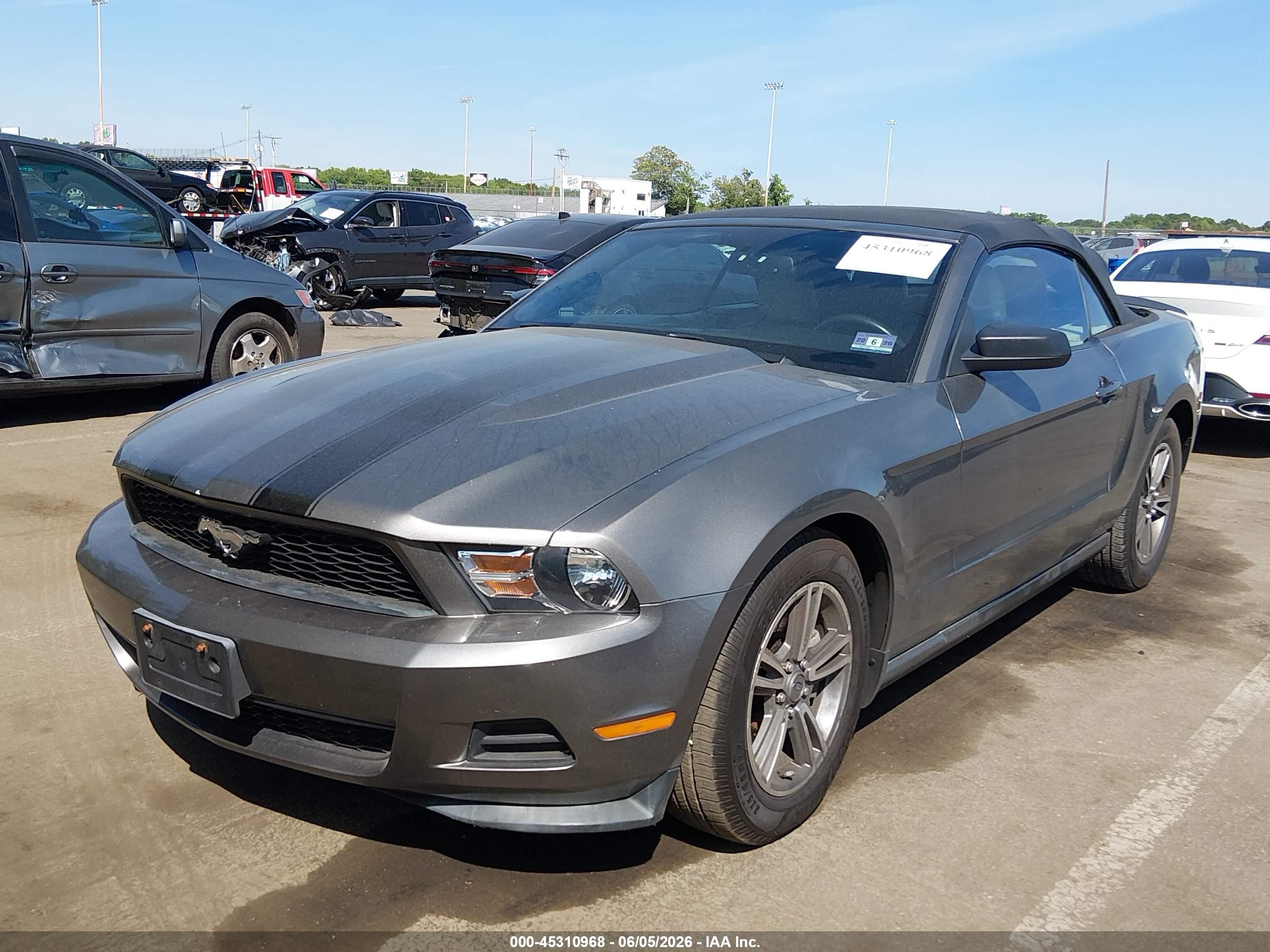 2011 Ford Mustang V6 Premium Black vin: 1ZVBP8EM0B5159456