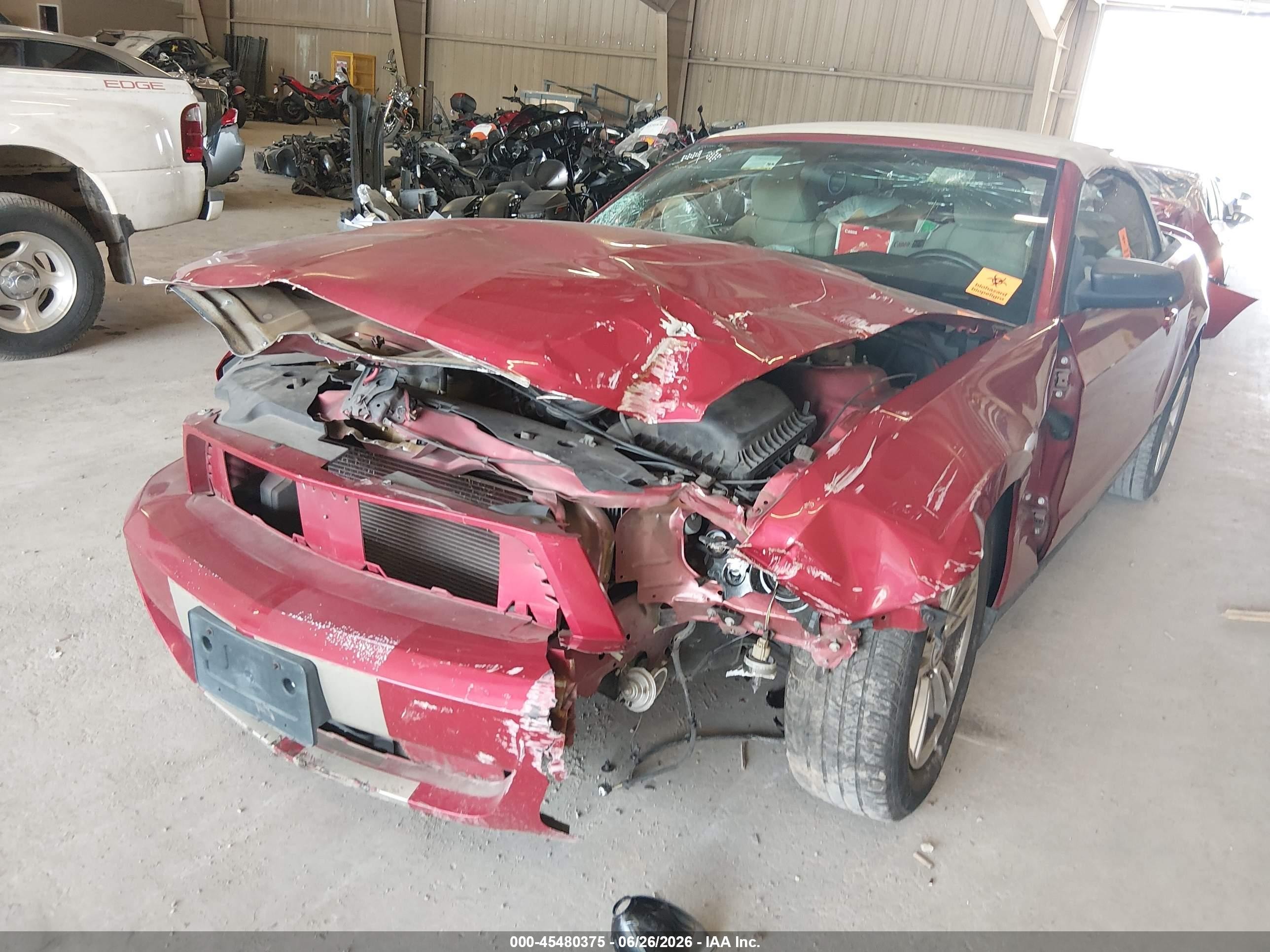2012 Ford Mustang V6/v6 Premium Красный vin: 1ZVBP8EM0C5211489
