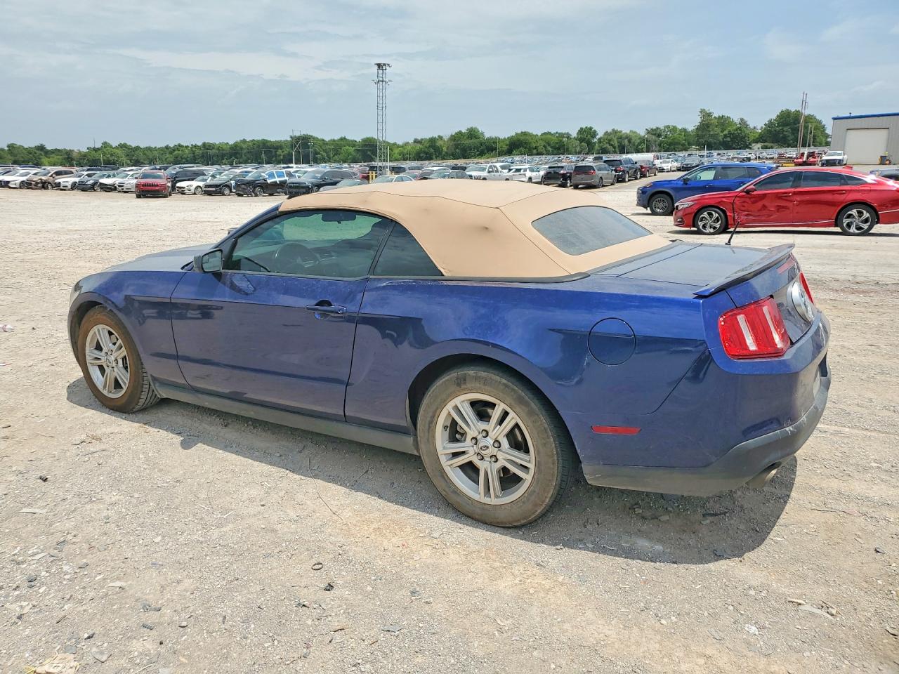 2012 Ford Mustang Blue vin: 1ZVBP8EM0C5216966