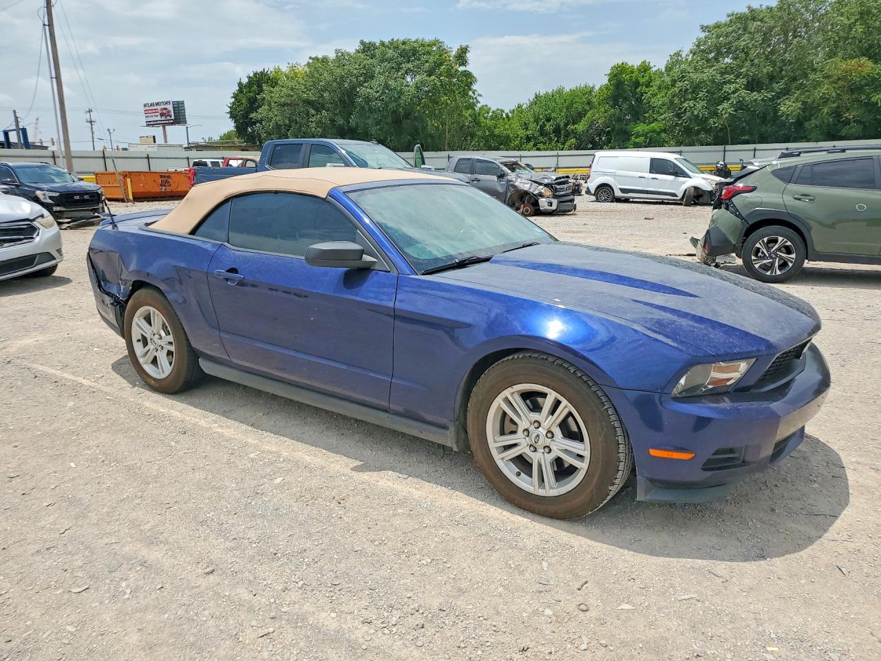 2012 Ford Mustang Blue vin: 1ZVBP8EM0C5216966