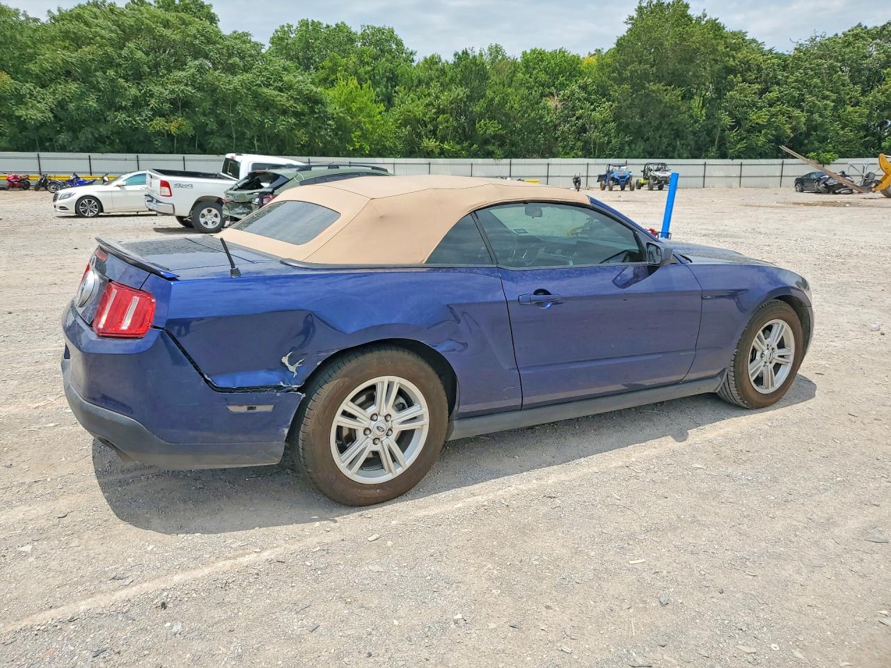 2012 Ford Mustang Blue vin: 1ZVBP8EM0C5216966