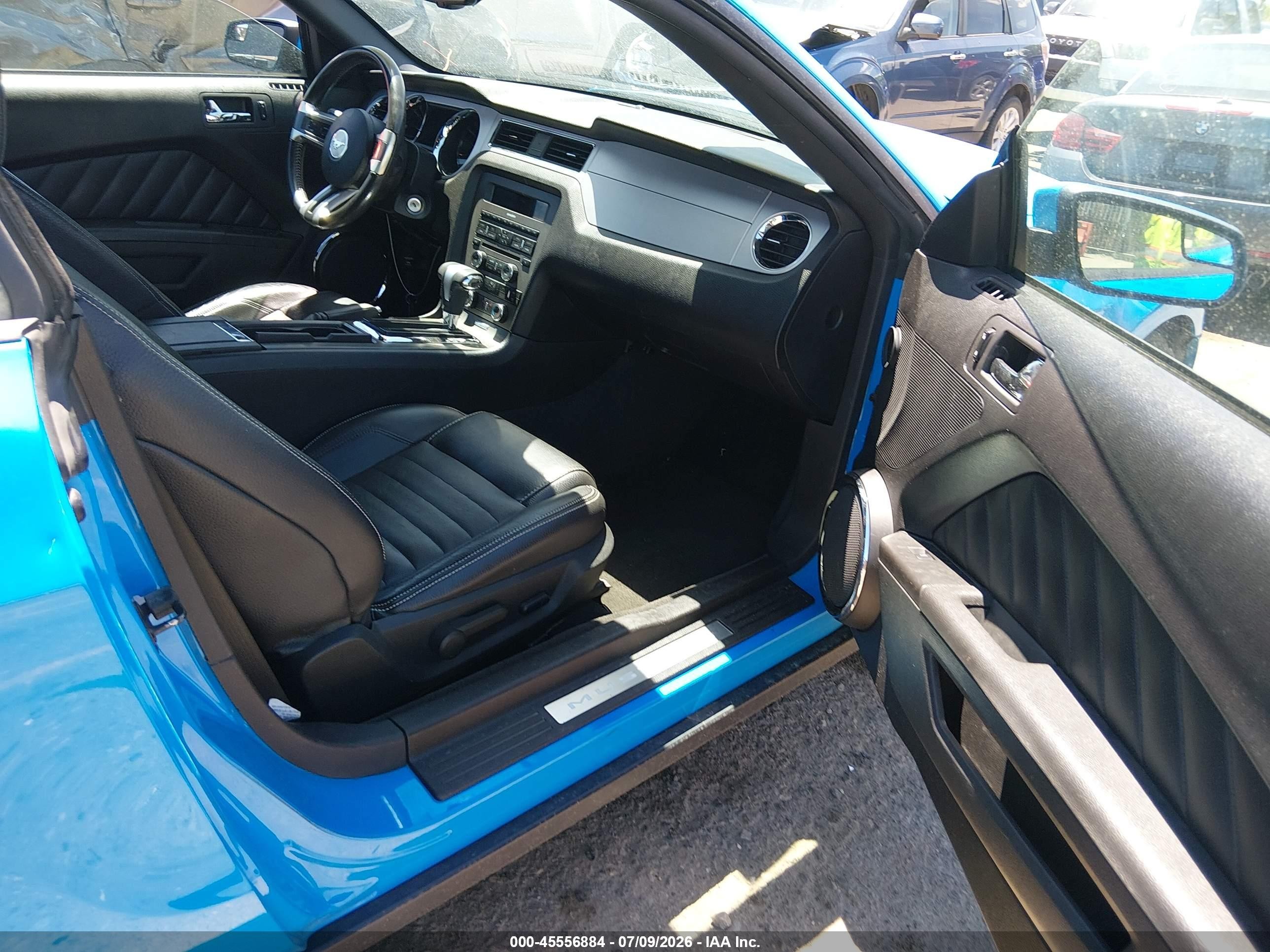2012 Ford Mustang V6/v6 Premium Blue vin: 1ZVBP8EM0C5231337