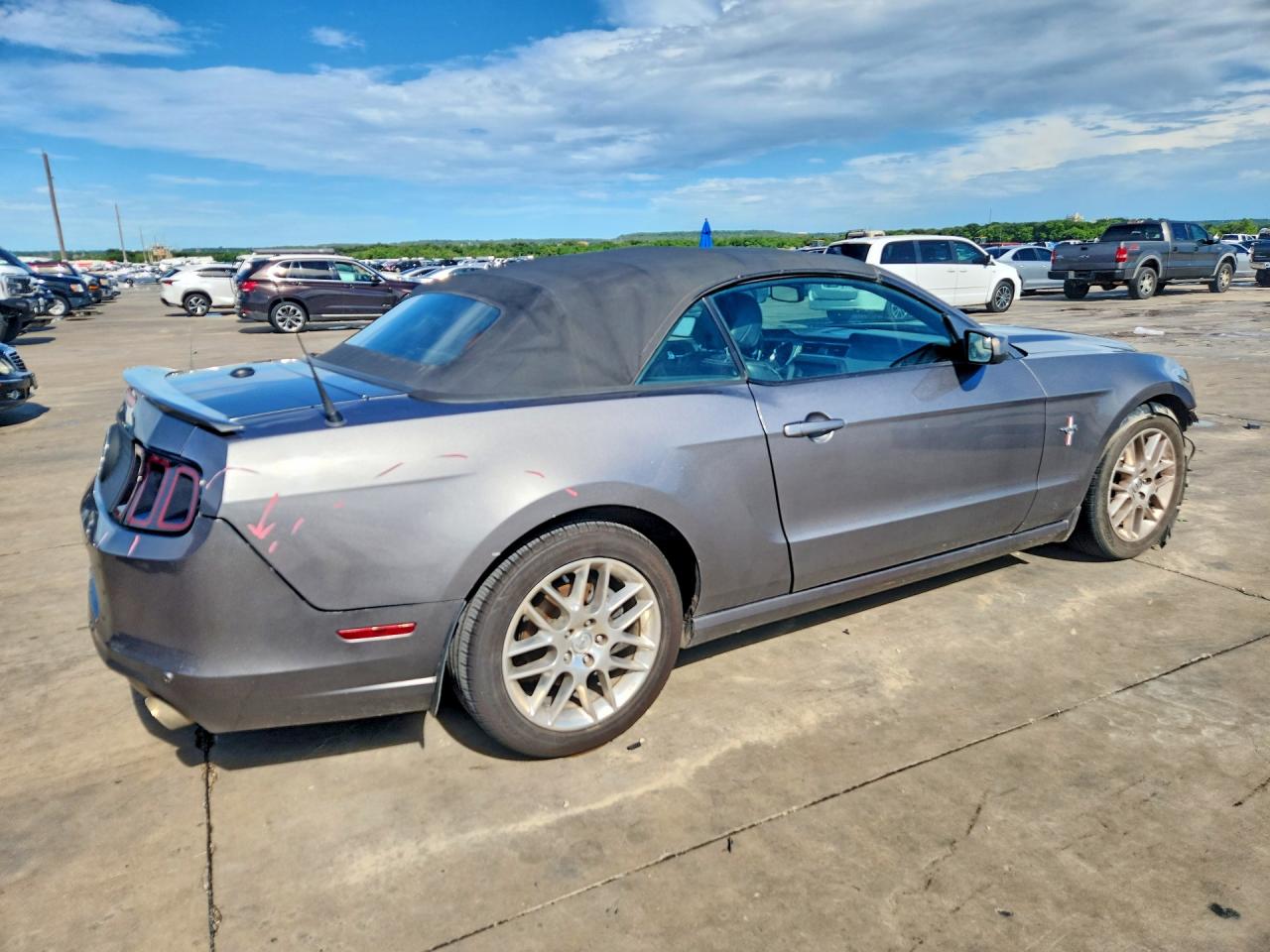 2013 Ford Mustang Серый vin: 1ZVBP8EM0D5275159