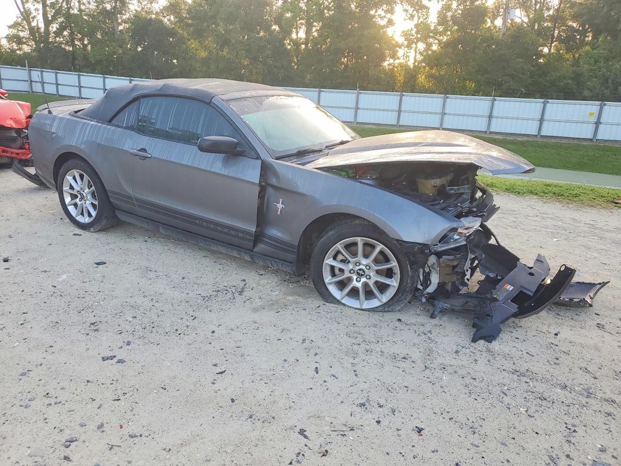 2011 Ford Mustang Gray vin: 1ZVBP8EM1B5141533