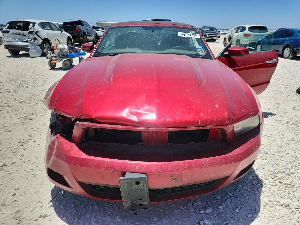 2011 Ford Mustang Red vin: 1ZVBP8EM1B5151897