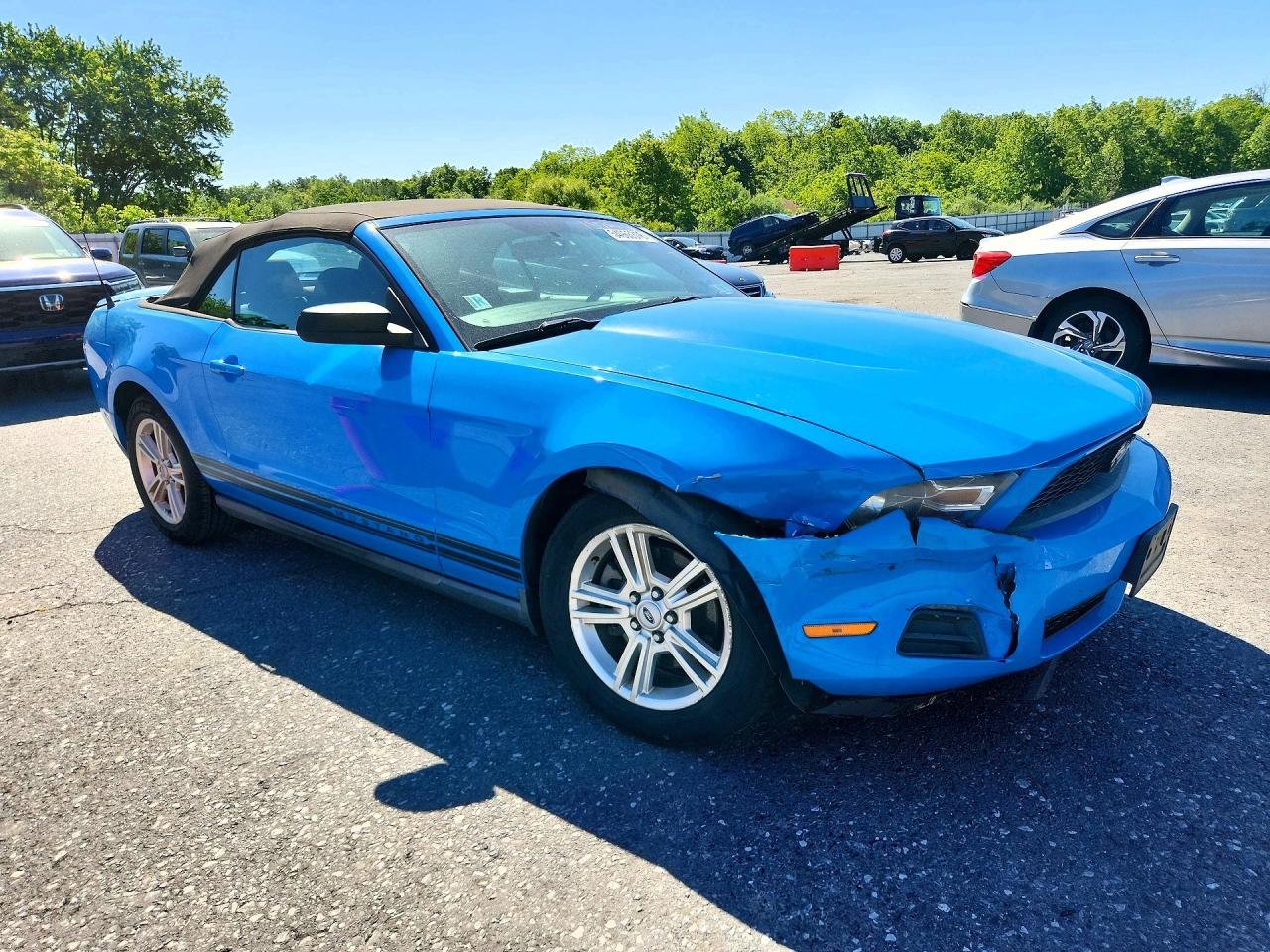 2011 Ford Mustang Blue vin: 1ZVBP8EM1B5157862