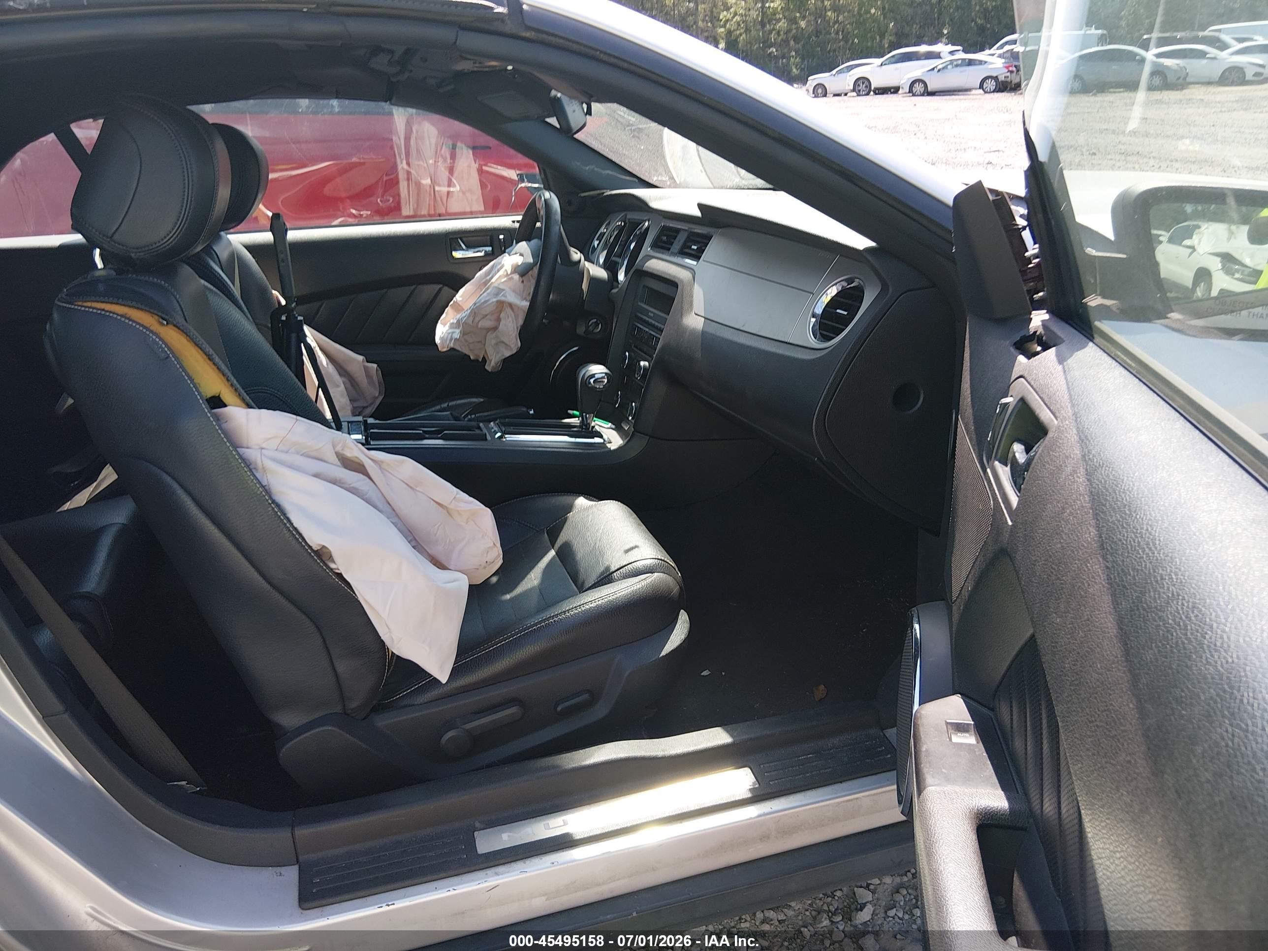 2012 Ford Mustang V6/v6 Premium Silver vin: 1ZVBP8EM1C5244193