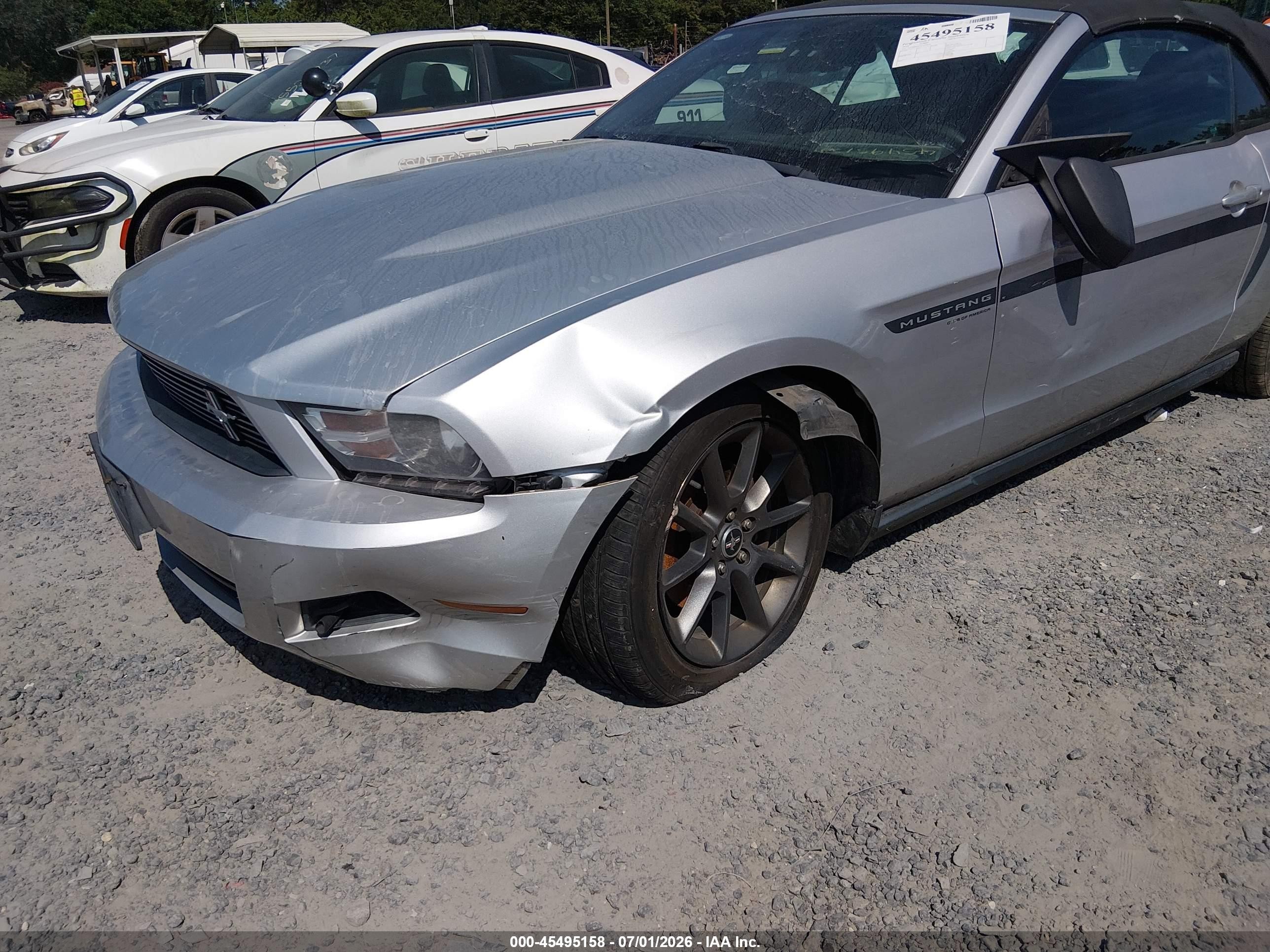 2012 Ford Mustang V6/v6 Premium Silver vin: 1ZVBP8EM1C5244193