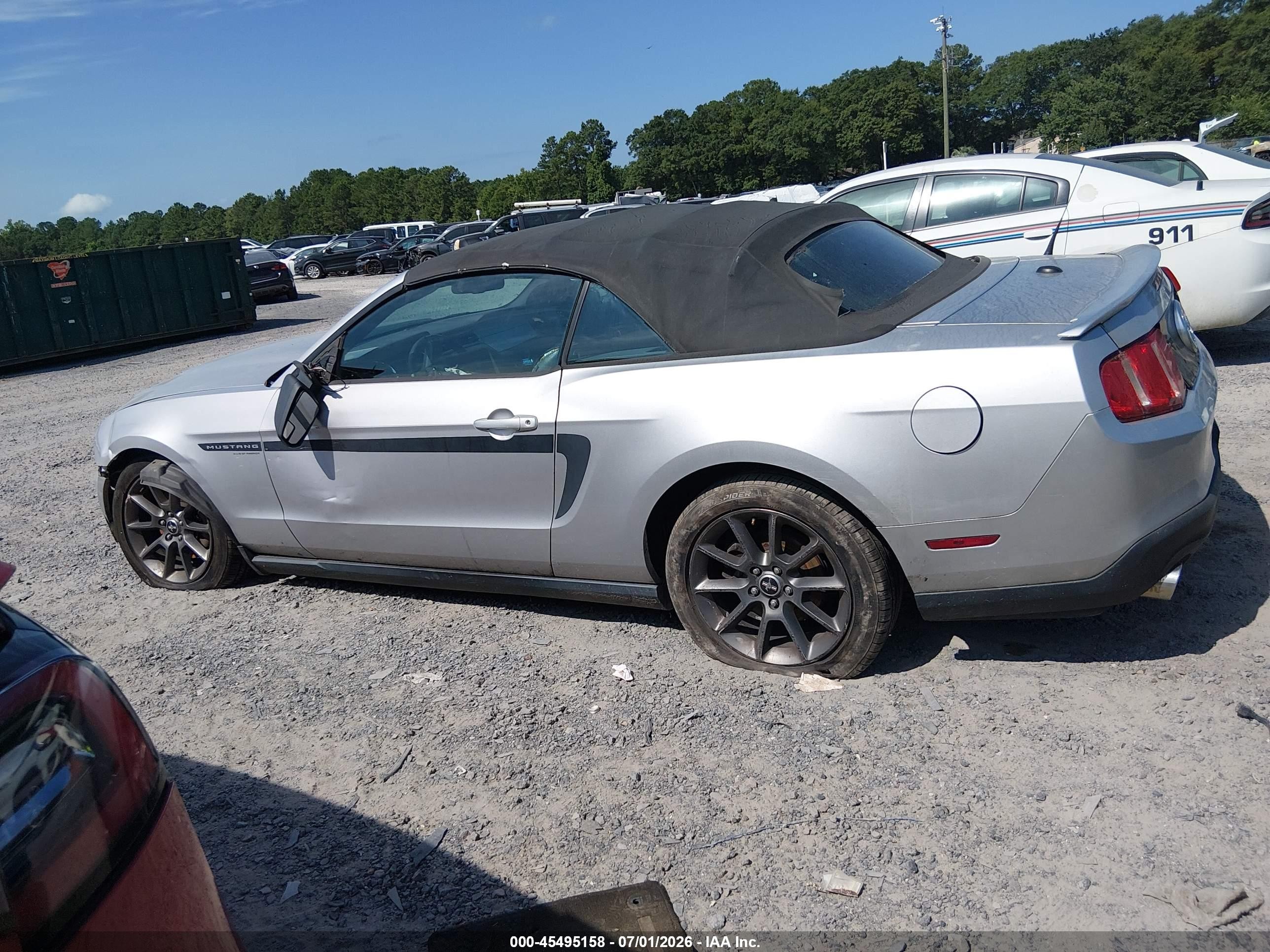 2012 Ford Mustang V6/v6 Premium Silver vin: 1ZVBP8EM1C5244193