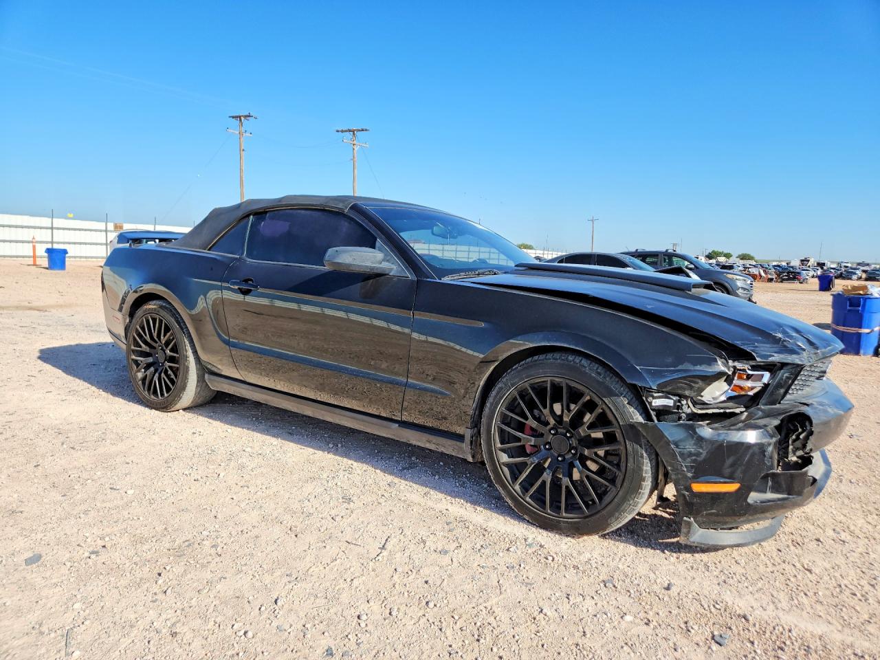 2012 Ford Mustang Black vin: 1ZVBP8EM1C5283169