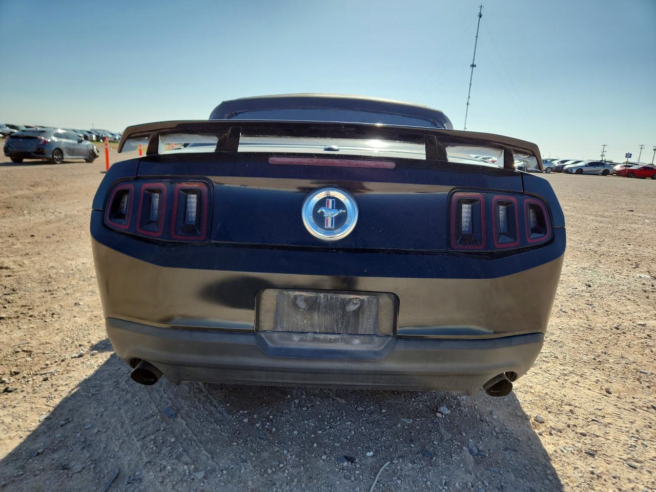 2012 Ford Mustang Black vin: 1ZVBP8EM1C5283169
