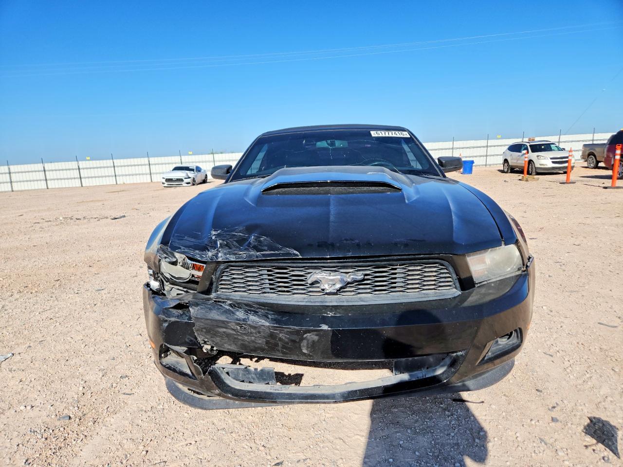 2012 Ford Mustang Black vin: 1ZVBP8EM1C5283169