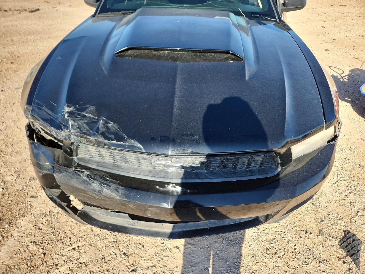 2012 Ford Mustang Black vin: 1ZVBP8EM1C5283169
