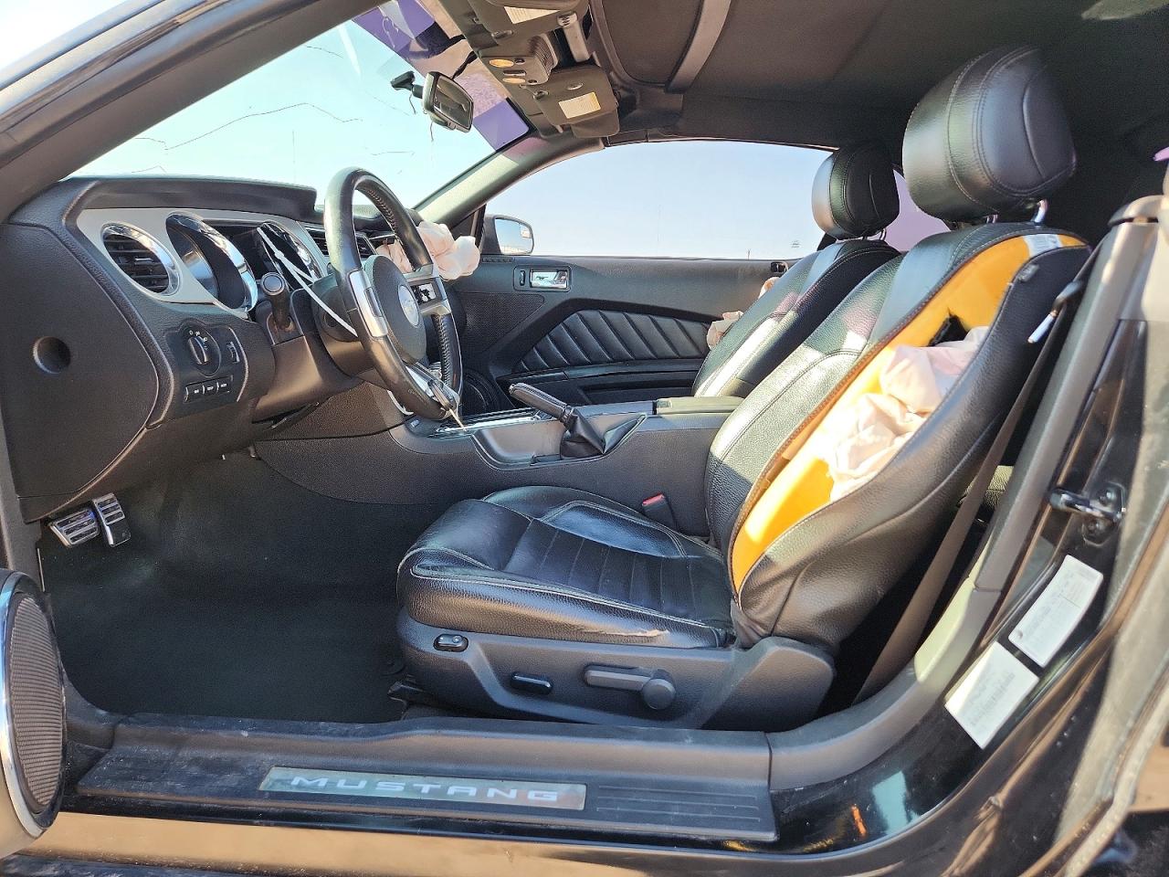 2012 Ford Mustang Black vin: 1ZVBP8EM1C5283169