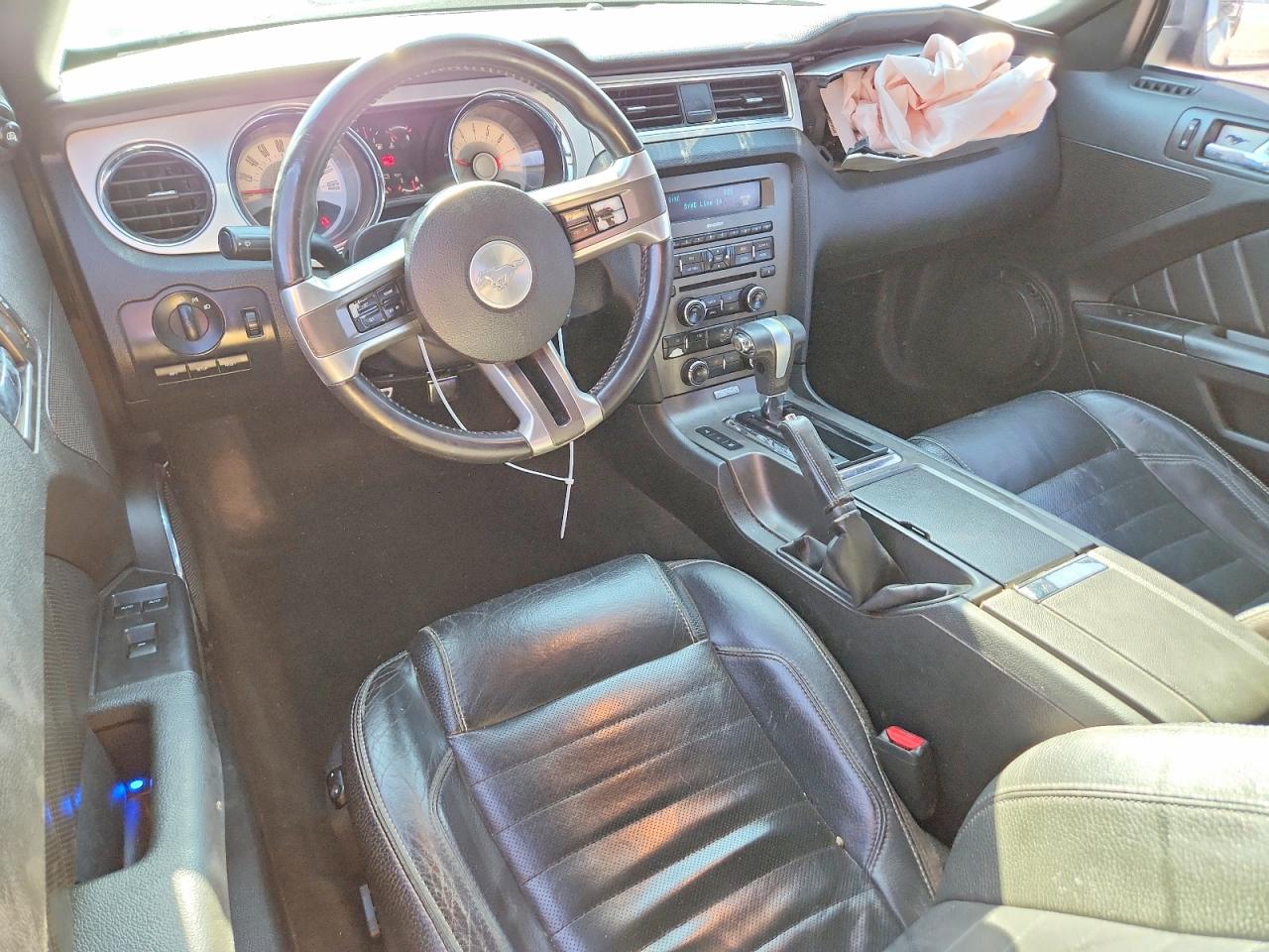 2012 Ford Mustang Black vin: 1ZVBP8EM1C5283169