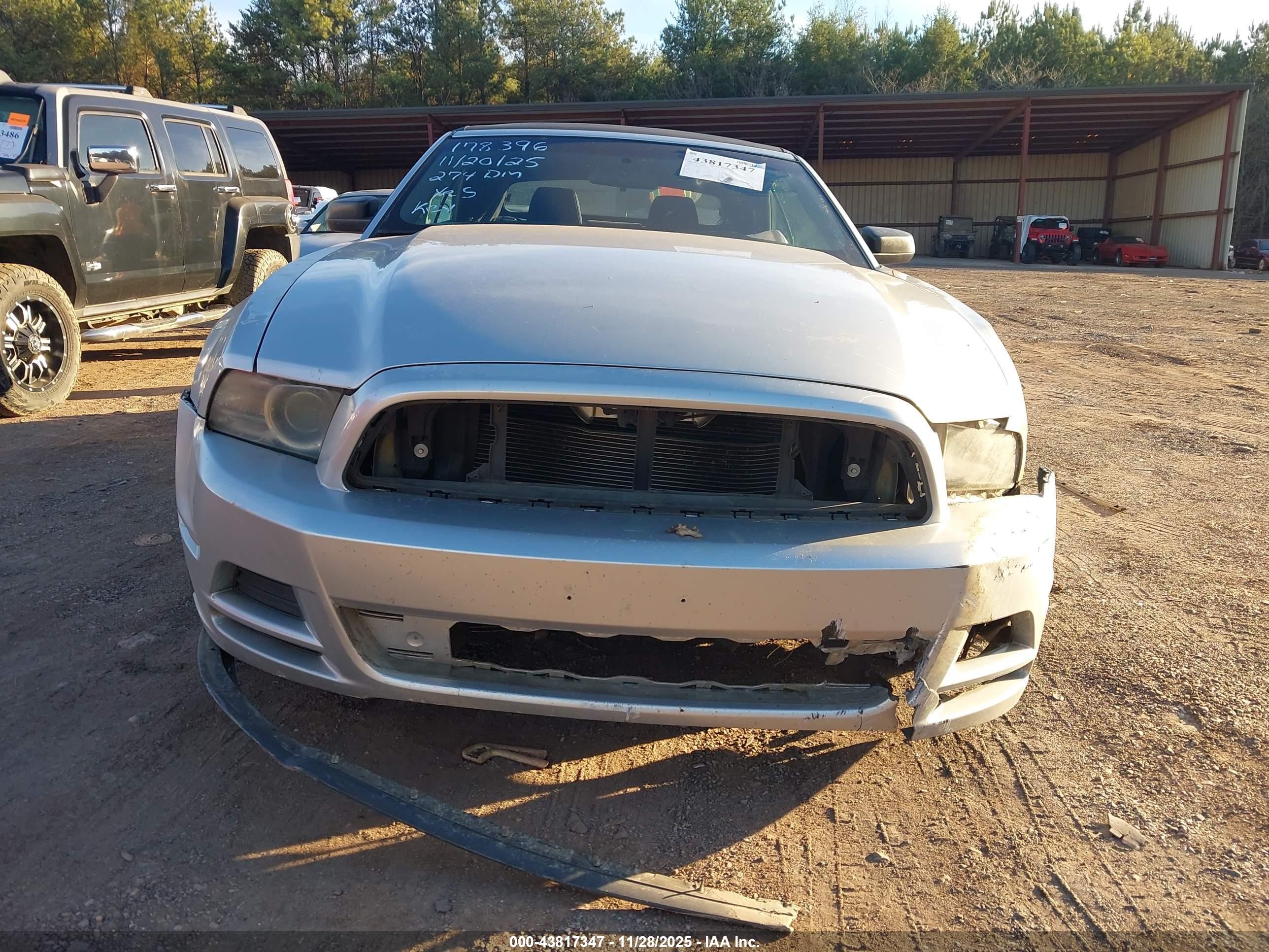 2014 Ford Mustang V6 Silver vin: 1ZVBP8EM1E5205848