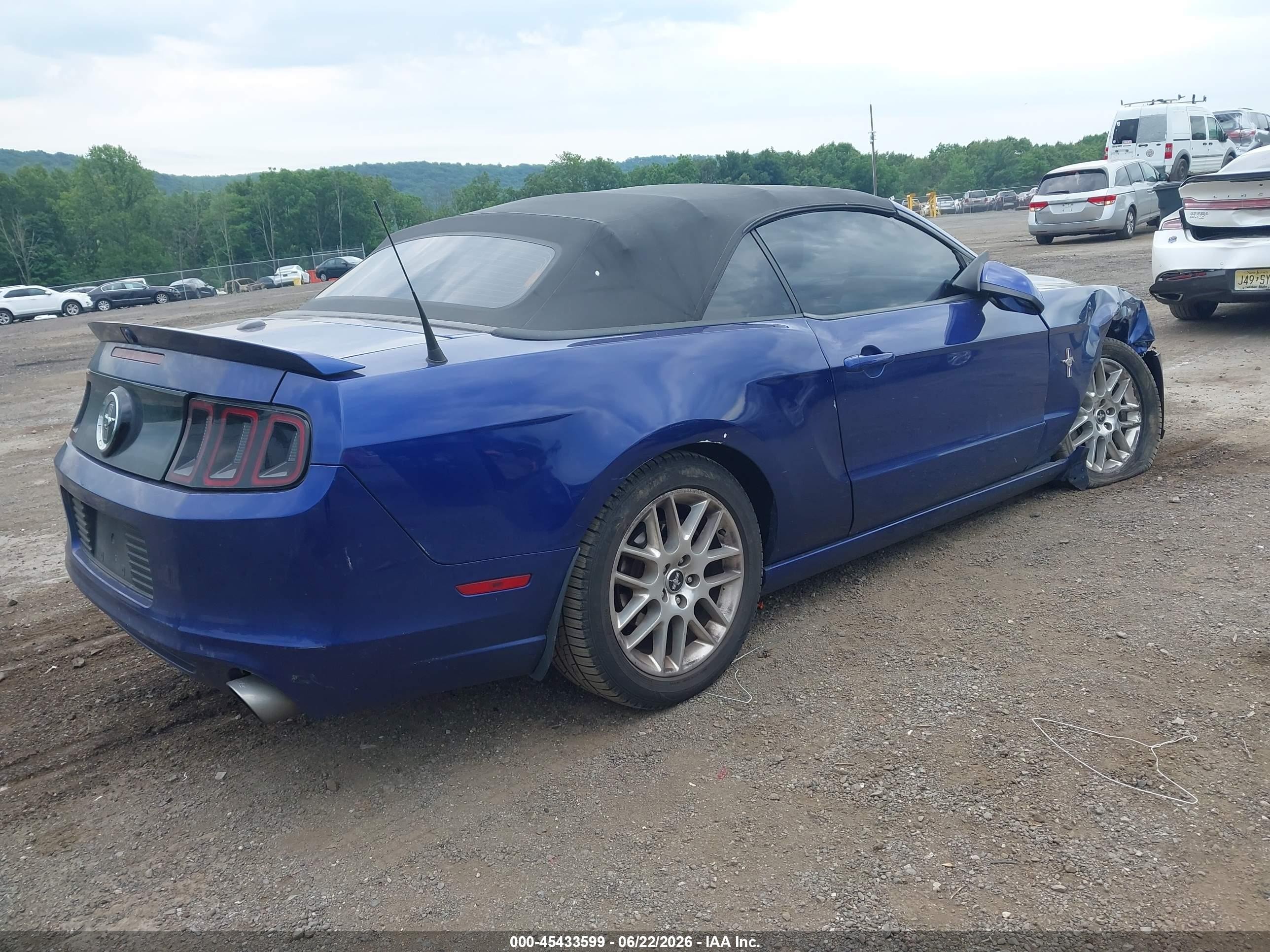 2014 Ford Mustang V6 Dark Blue vin: 1ZVBP8EM1E5247999