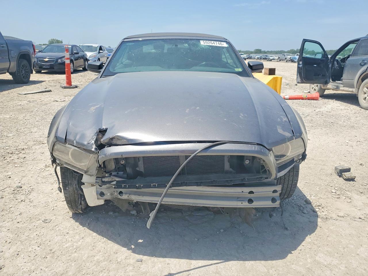 2014 Ford Mustang Gray vin: 1ZVBP8EM1E5285779