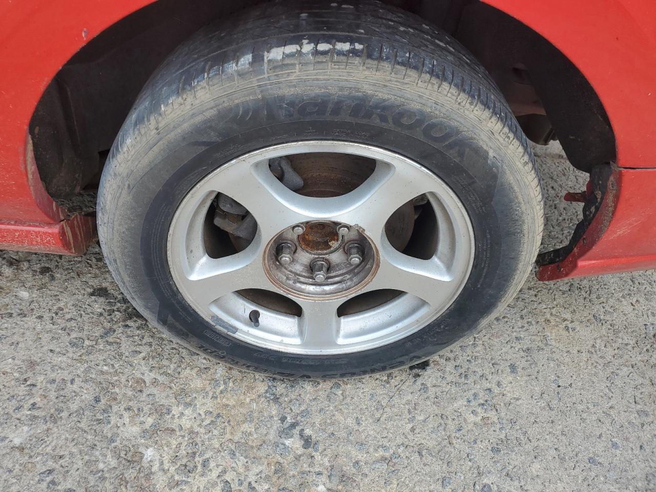 2014 Ford Mustang Red vin: 1ZVBP8EM1E5311376 Damage: Left Rear Wheel, Curb Rash, > 12 Inches