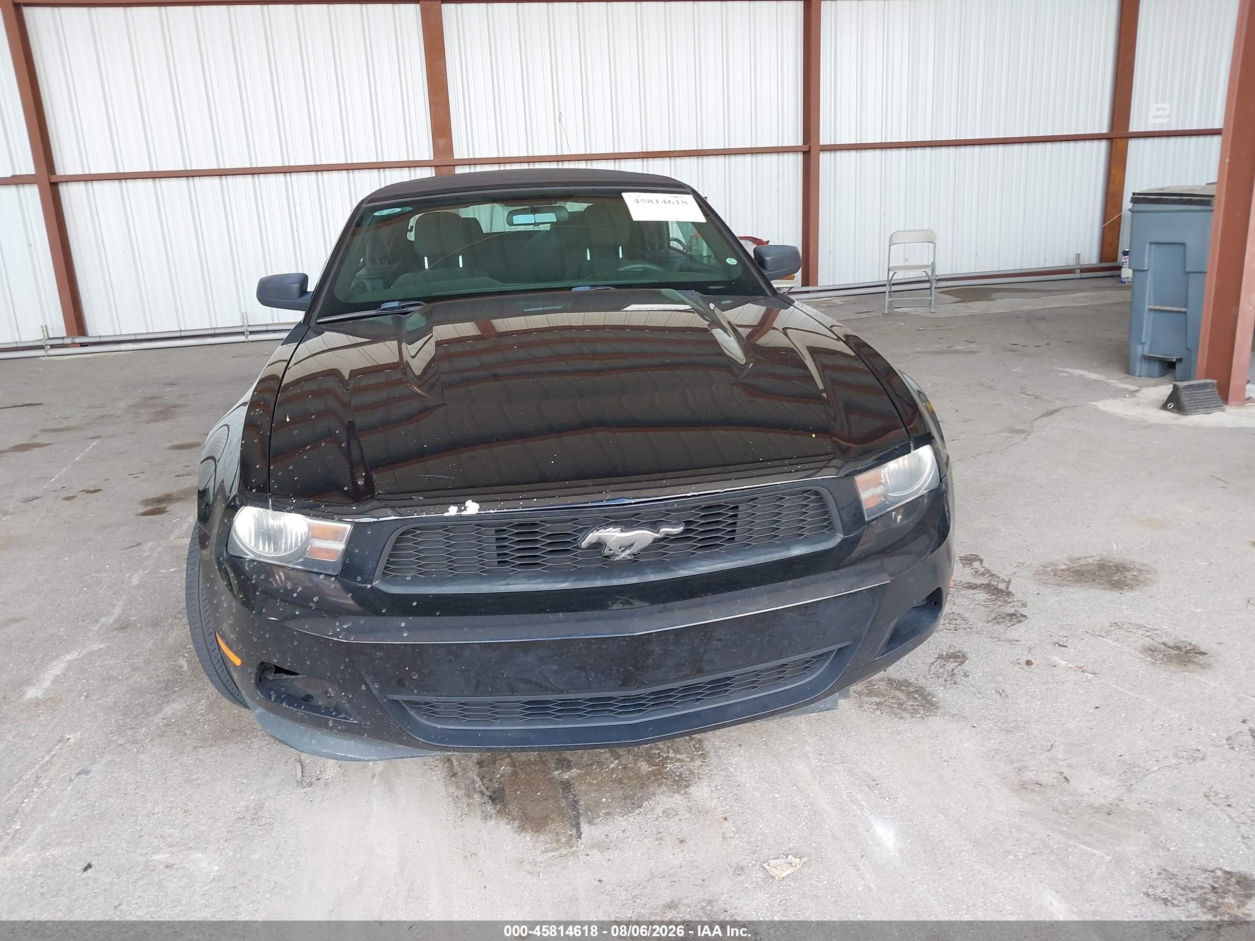 2011 Ford Mustang V6 Black vin: 1ZVBP8EM2B5153111