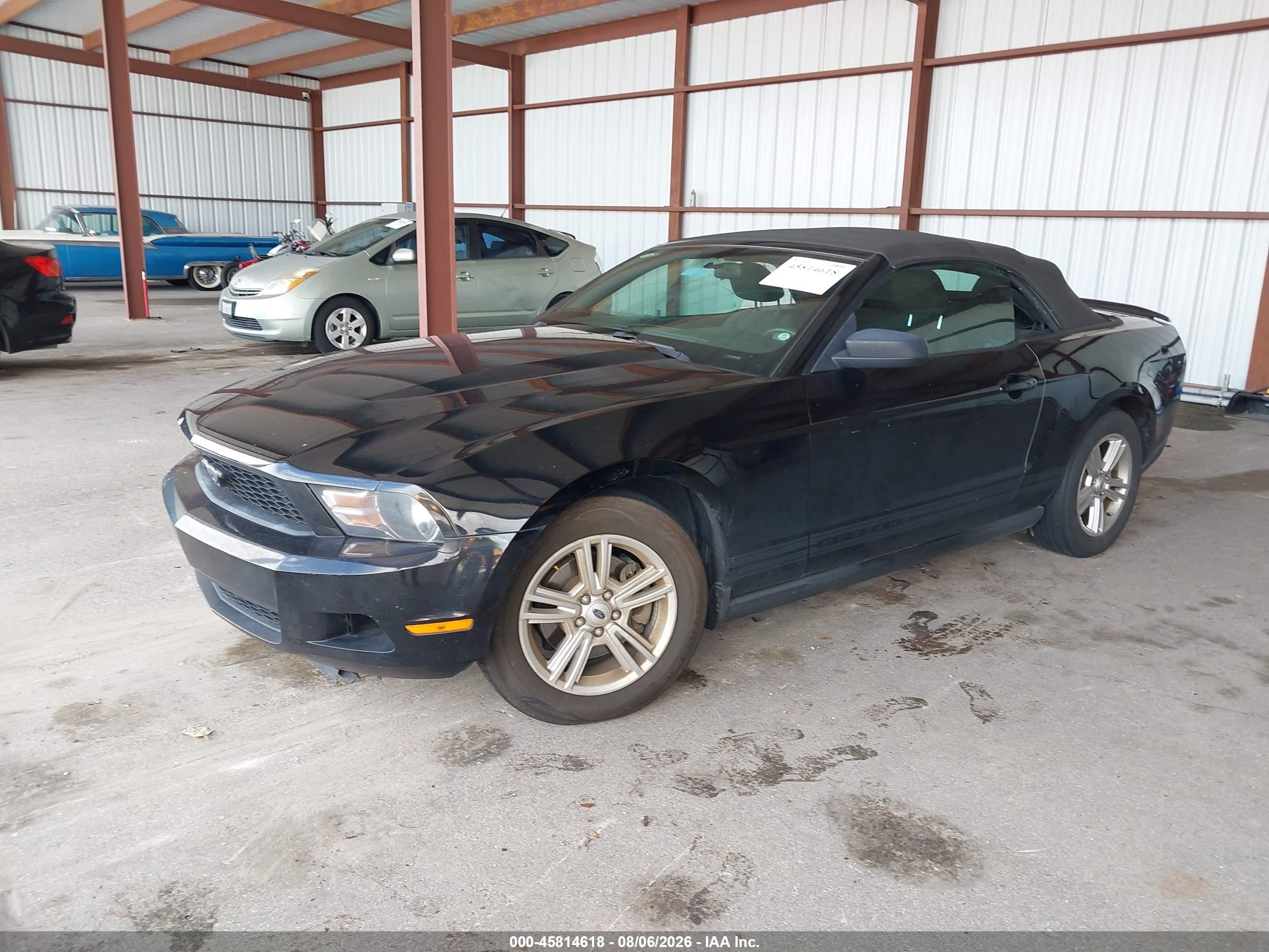 2011 Ford Mustang V6 Black vin: 1ZVBP8EM2B5153111