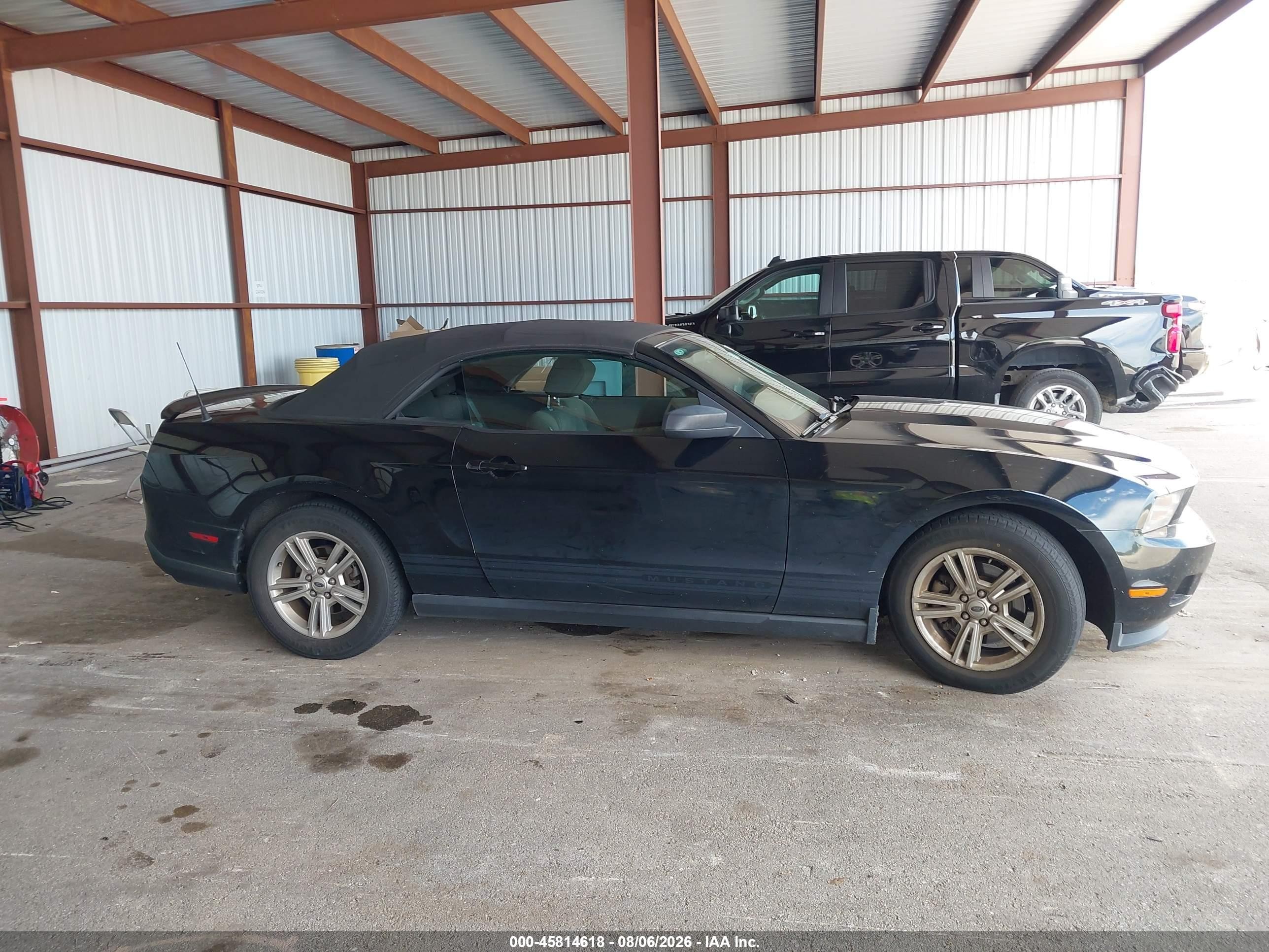 2011 Ford Mustang V6 Black vin: 1ZVBP8EM2B5153111