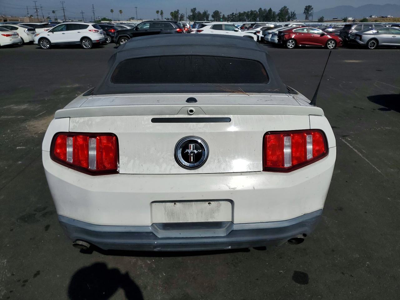 2011 Ford Mustang White vin: 1ZVBP8EM2B5159040