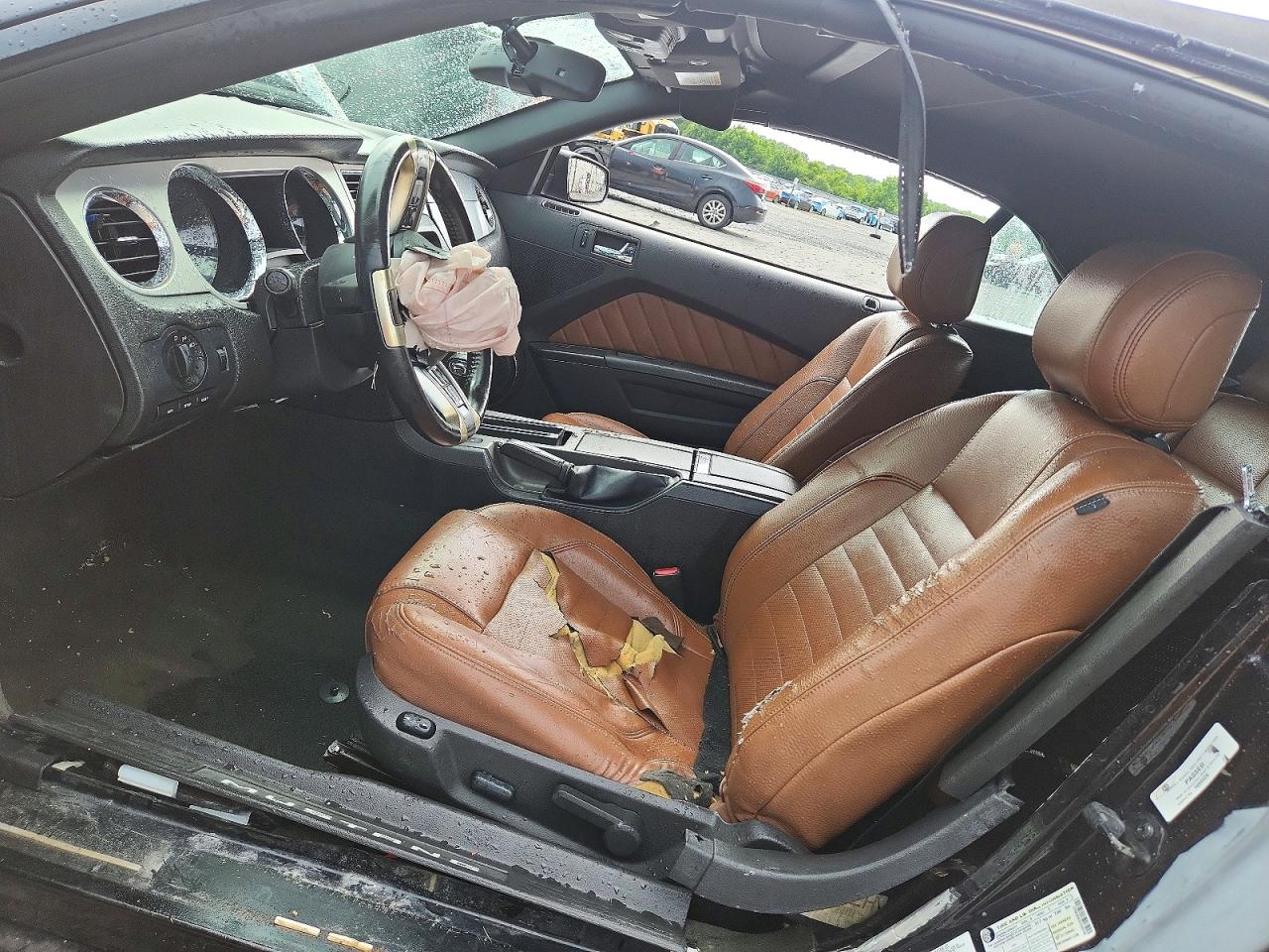 2012 Ford Mustang Black vin: 1ZVBP8EM2C5286789