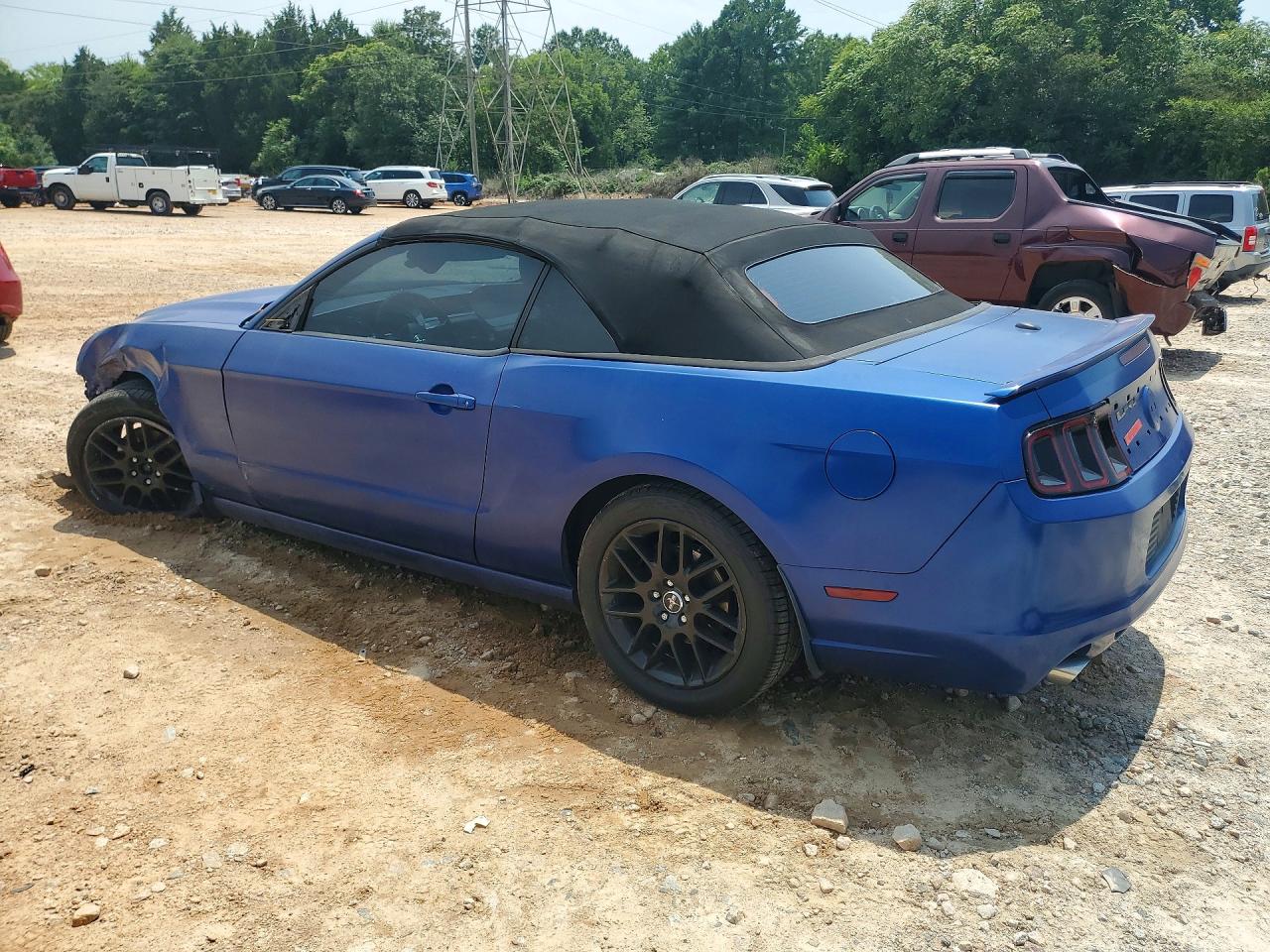 2013 Ford Mustang Blue vin: 1ZVBP8EM2D5203590