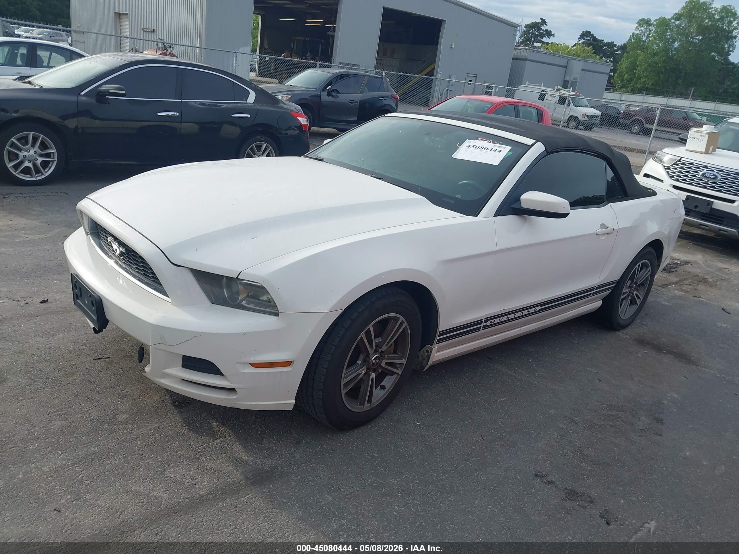 2013 Ford Mustang V6 Premium White vin: 1ZVBP8EM2D5213956