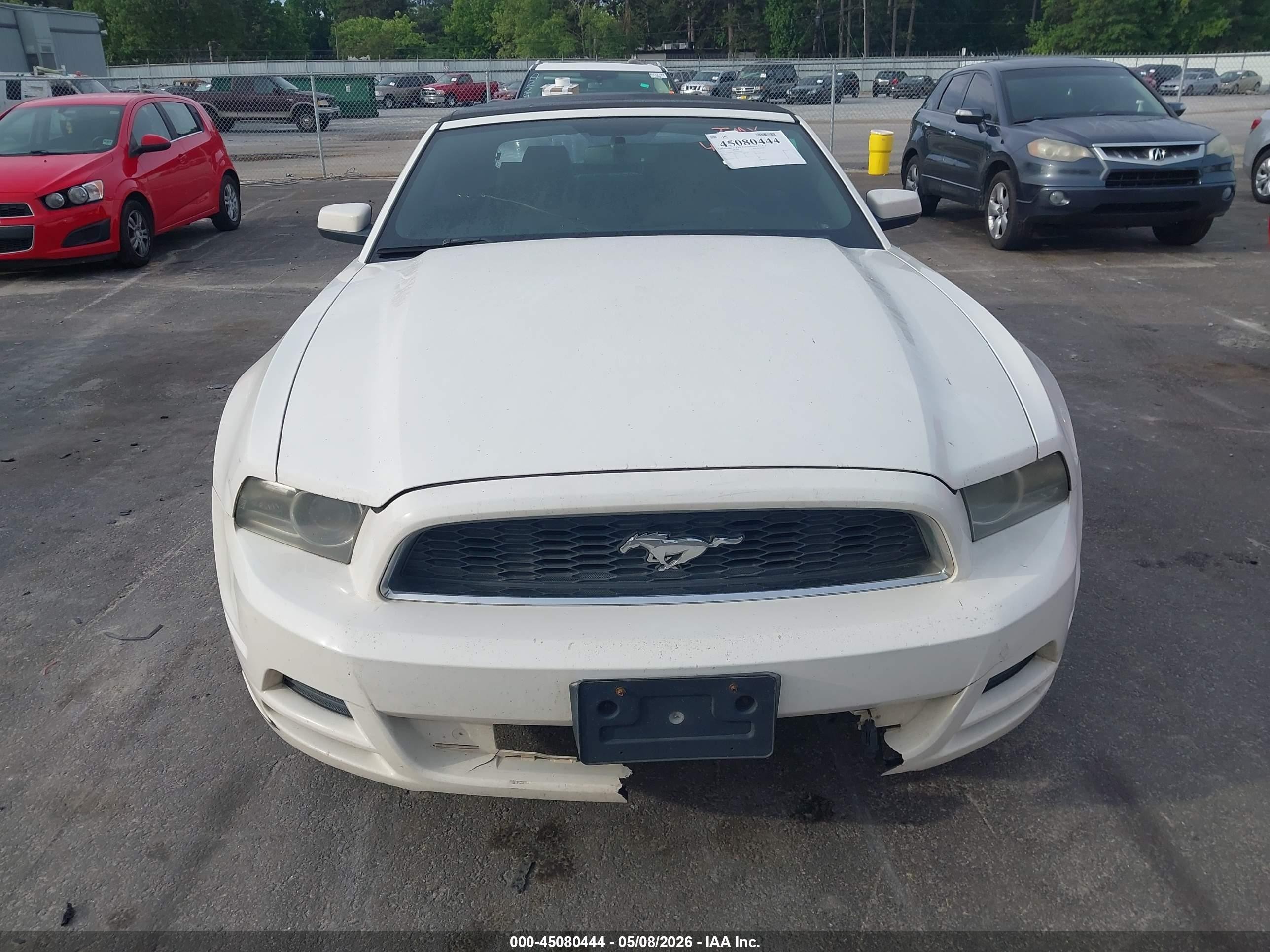 2013 Ford Mustang V6 Premium White vin: 1ZVBP8EM2D5213956